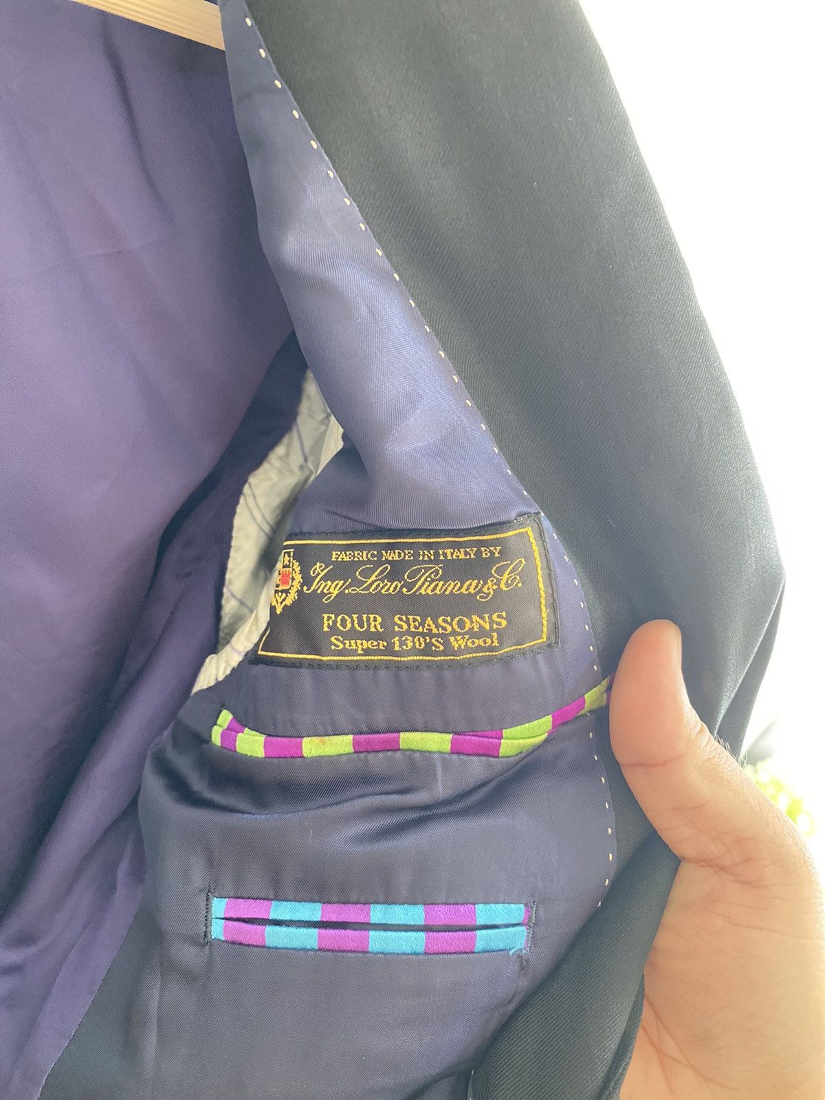 Designer × Loro Piana × Paul Smith Paul Smith X Loro Piana Black Blazer Size 38R - 5 Thumbnail