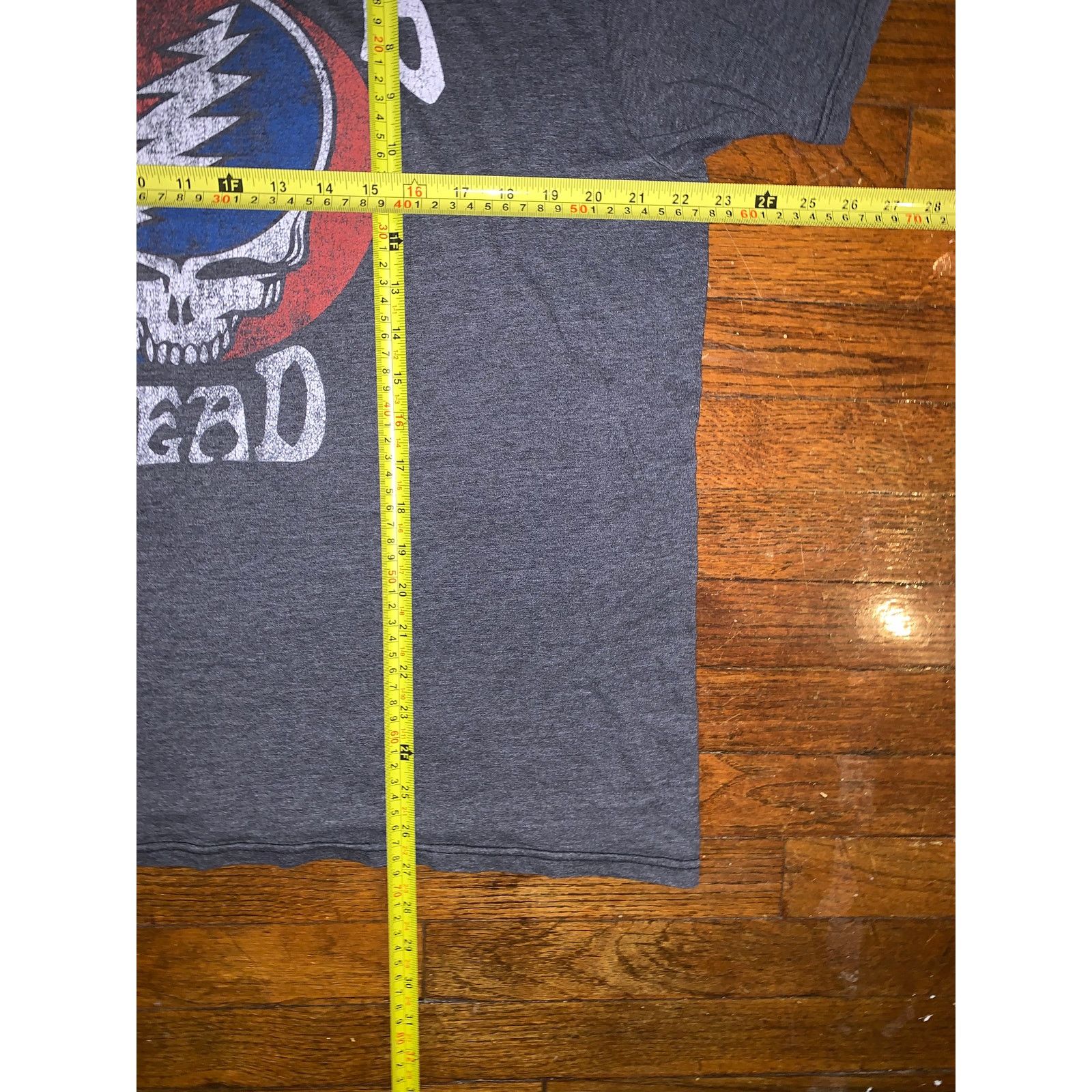 Band Tees Grateful Dead Steal Your Face T Shirt XL Charcoal Gray Size US XL / EU 56 / 4 - 4 Thumbnail
