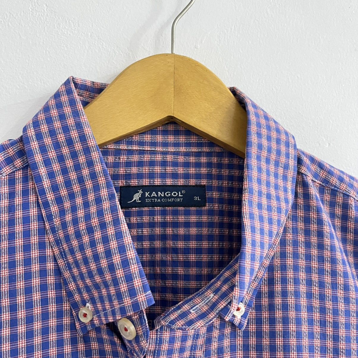 Japanese Brand × Kangol Kangol Plaid Shirt Boxy Oversized Cut - Jun25 Size US XL / EU 56 / 4 - 4 Thumbnail