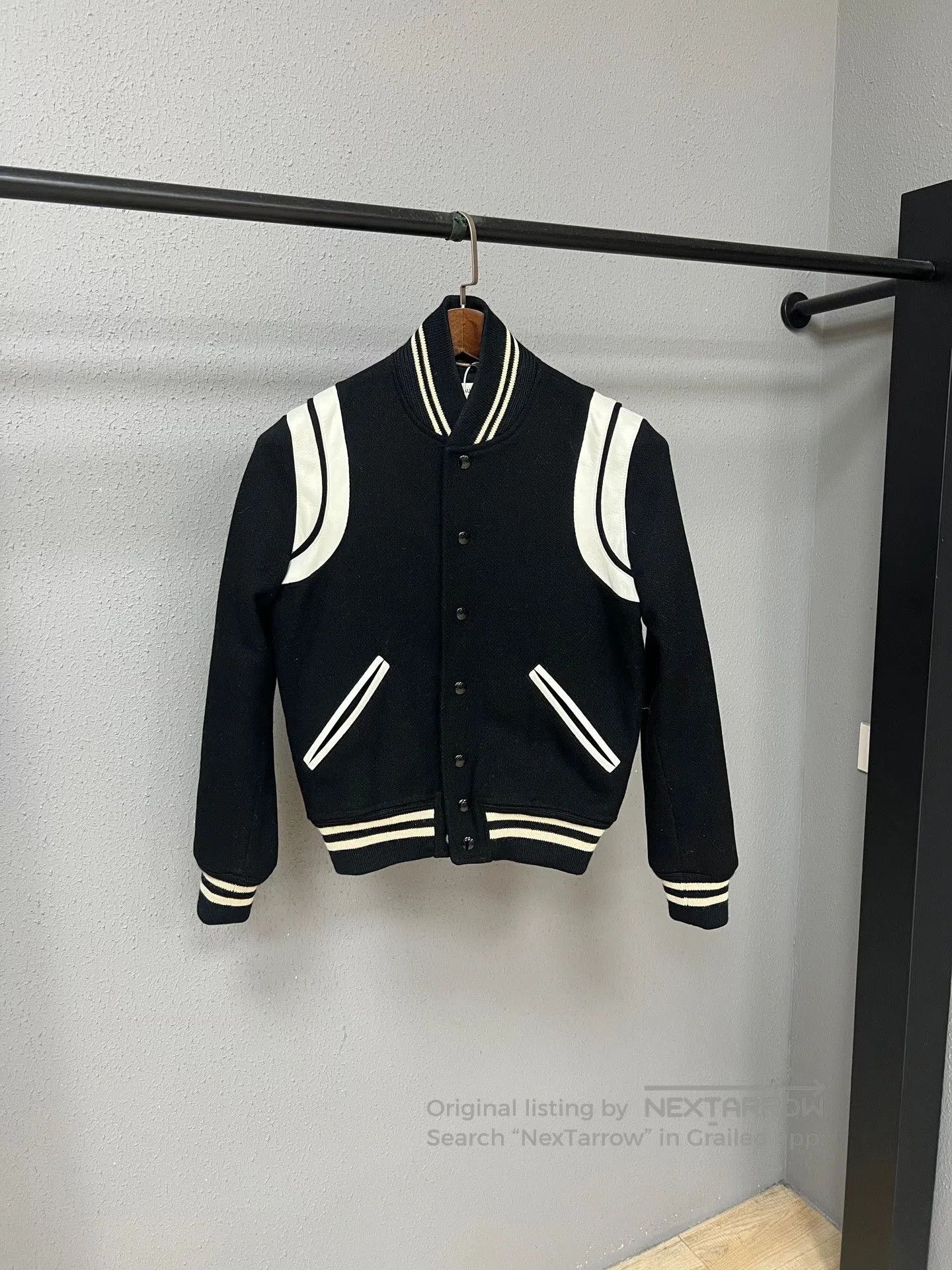 SLY slp black and white baseball jacket. Size US S / EU 44-46 / 1 - 1 Thumbnail