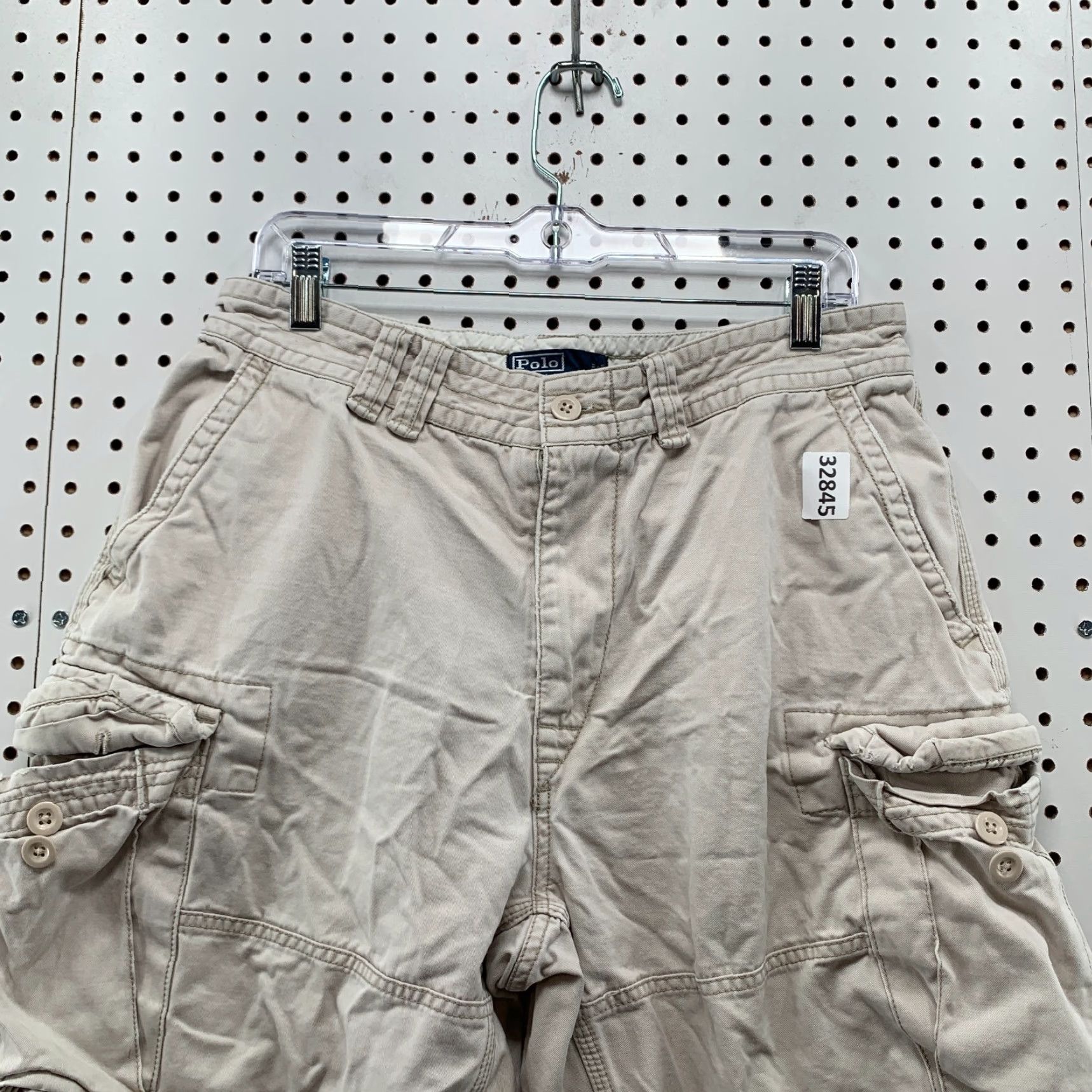 Polo Ralph Lauren VINTAGE Polo Ralph Lauren Cargo Shorts Mens 32 Ivory Utility Pocket Size US XS / EU 42 / 0 - 5 Thumbnail