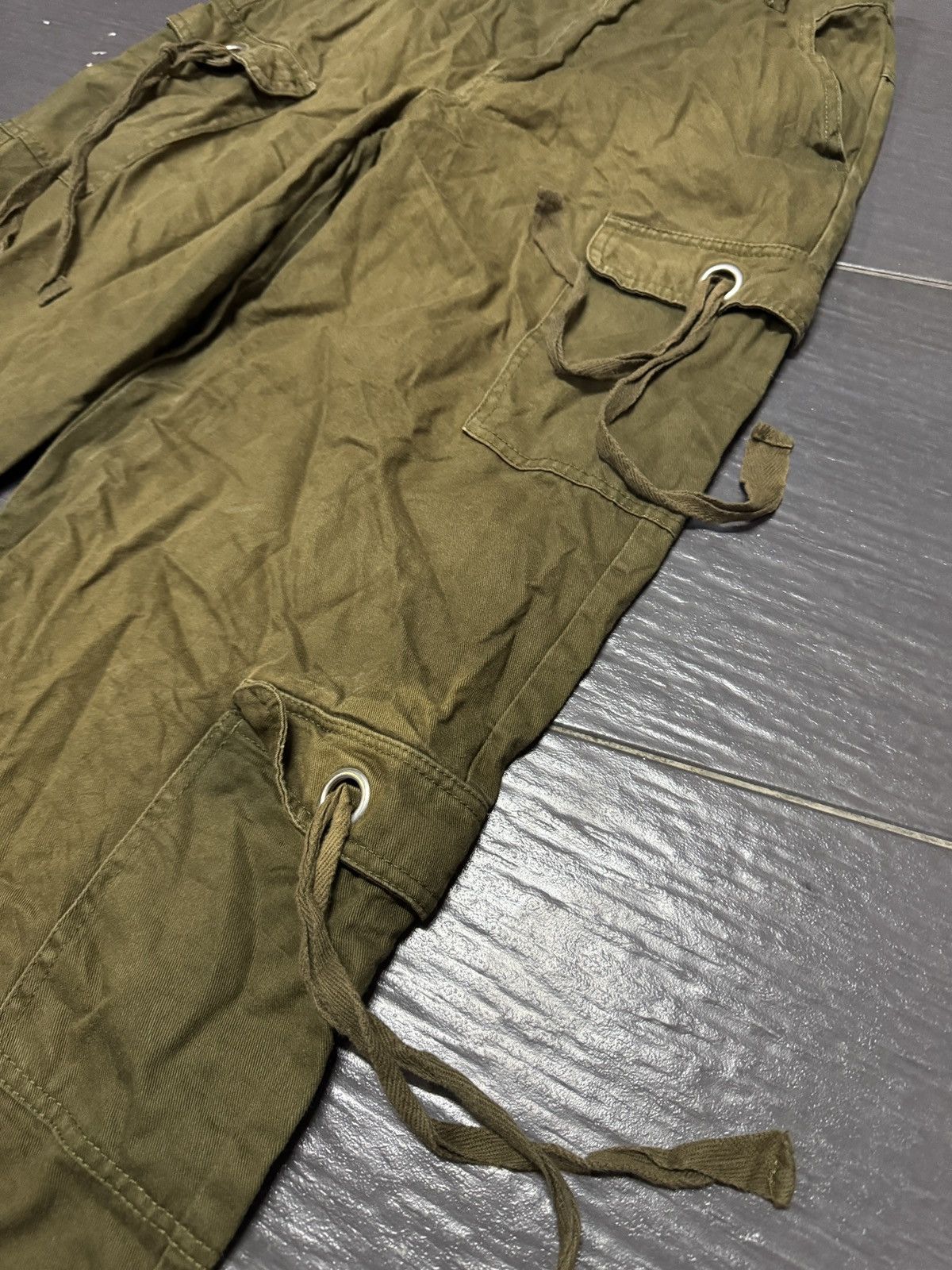 If Six Was Nine × Japanese Brand JAPANESE BRAND BONDAGE CARGO PANTS Size 28" / US 6 / IT 42 - 2 Thumbnail