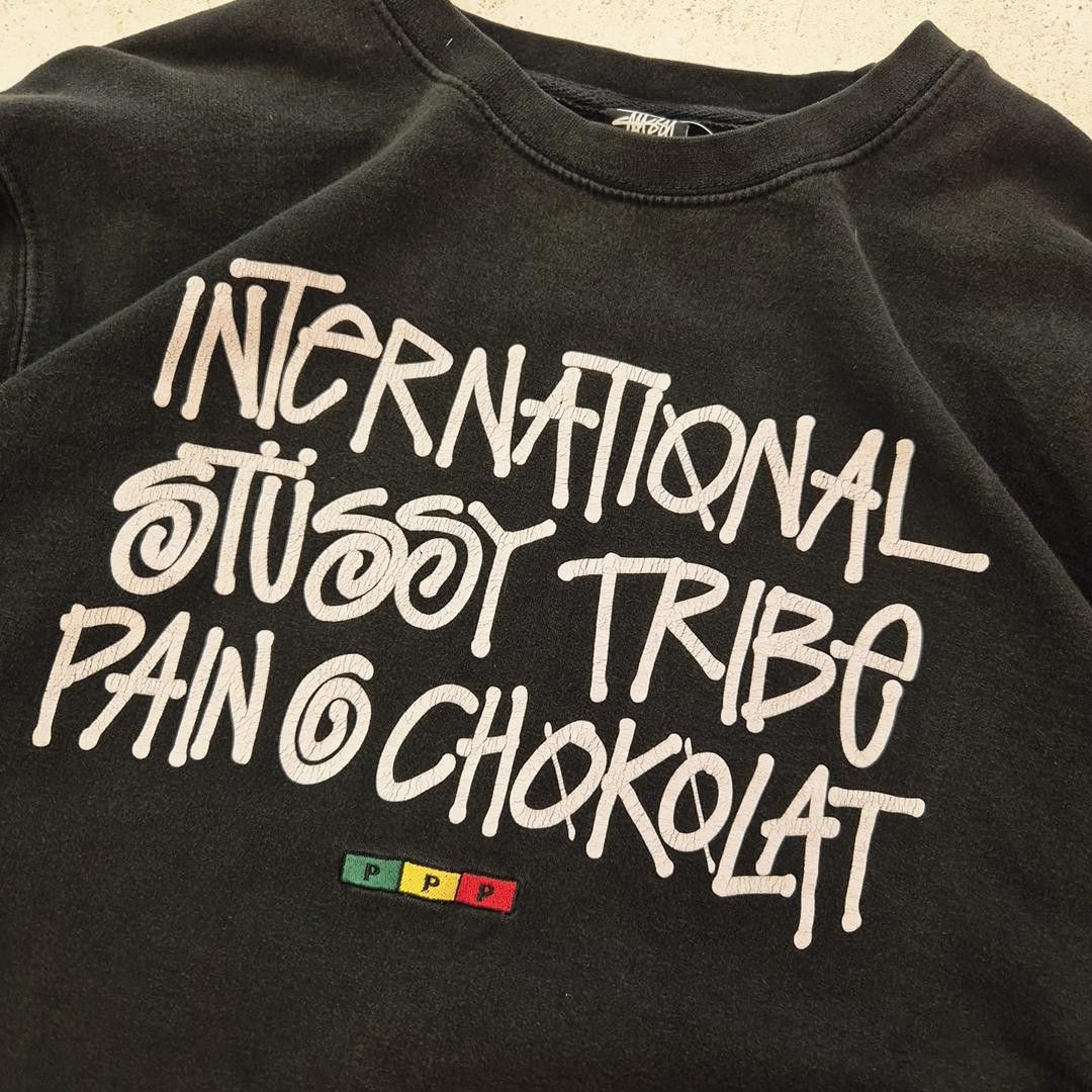 Stussy Stussy x Pain o Chokolat Black Sweater (M) Size US M / EU 48-50 / 2 - 2 Thumbnail