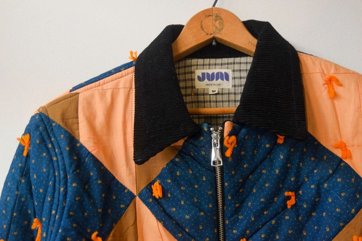 Other Indigo & Rust Upcycled 1930s Quilt Jacket Size US M / EU 48-50 / 2 - 5 Thumbnail