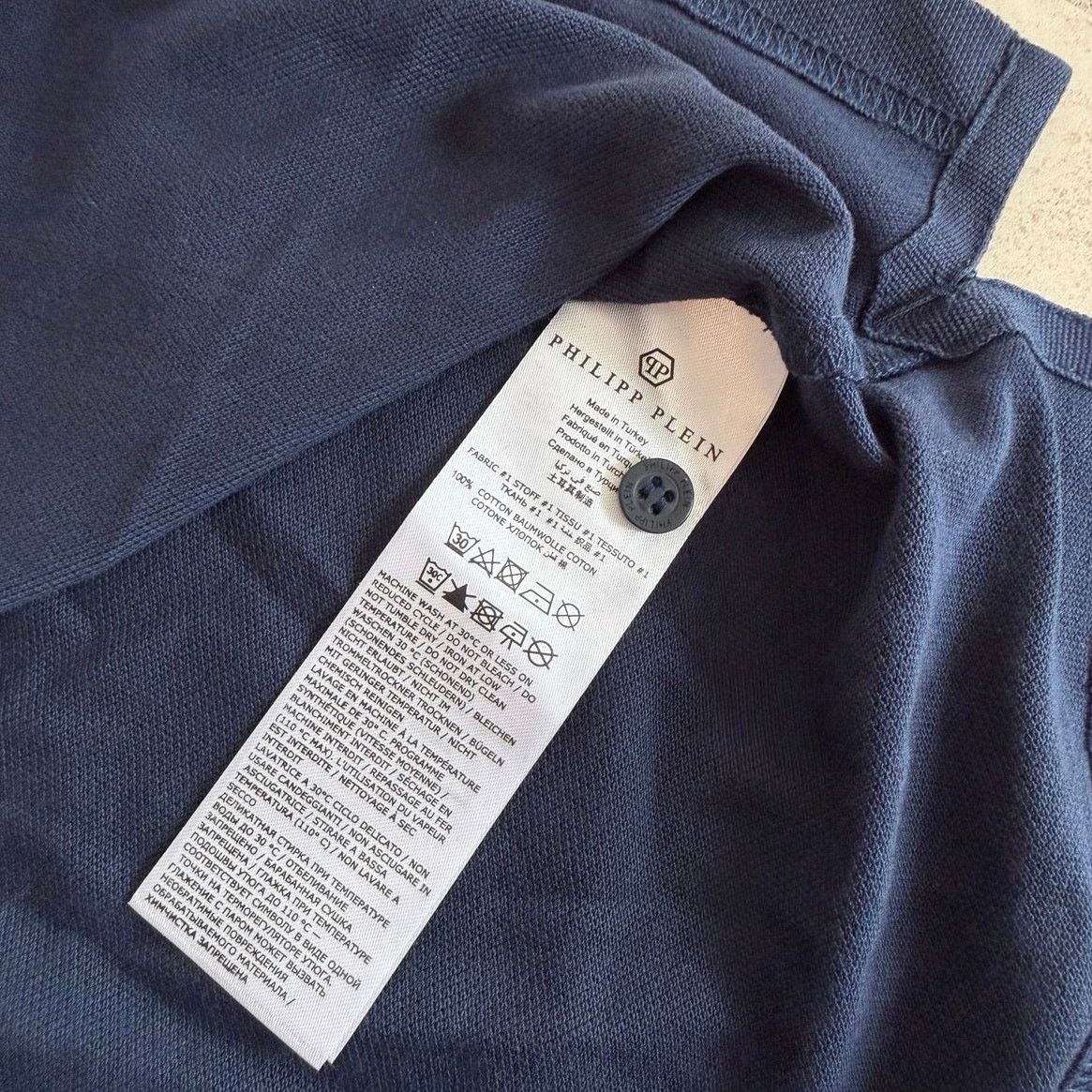 Philipp Plein Philipp Plein Polo Shirt XL Navy Logo Short Sleeve NWT Size US XL / EU 56 / 4 - 9 Thumbnail