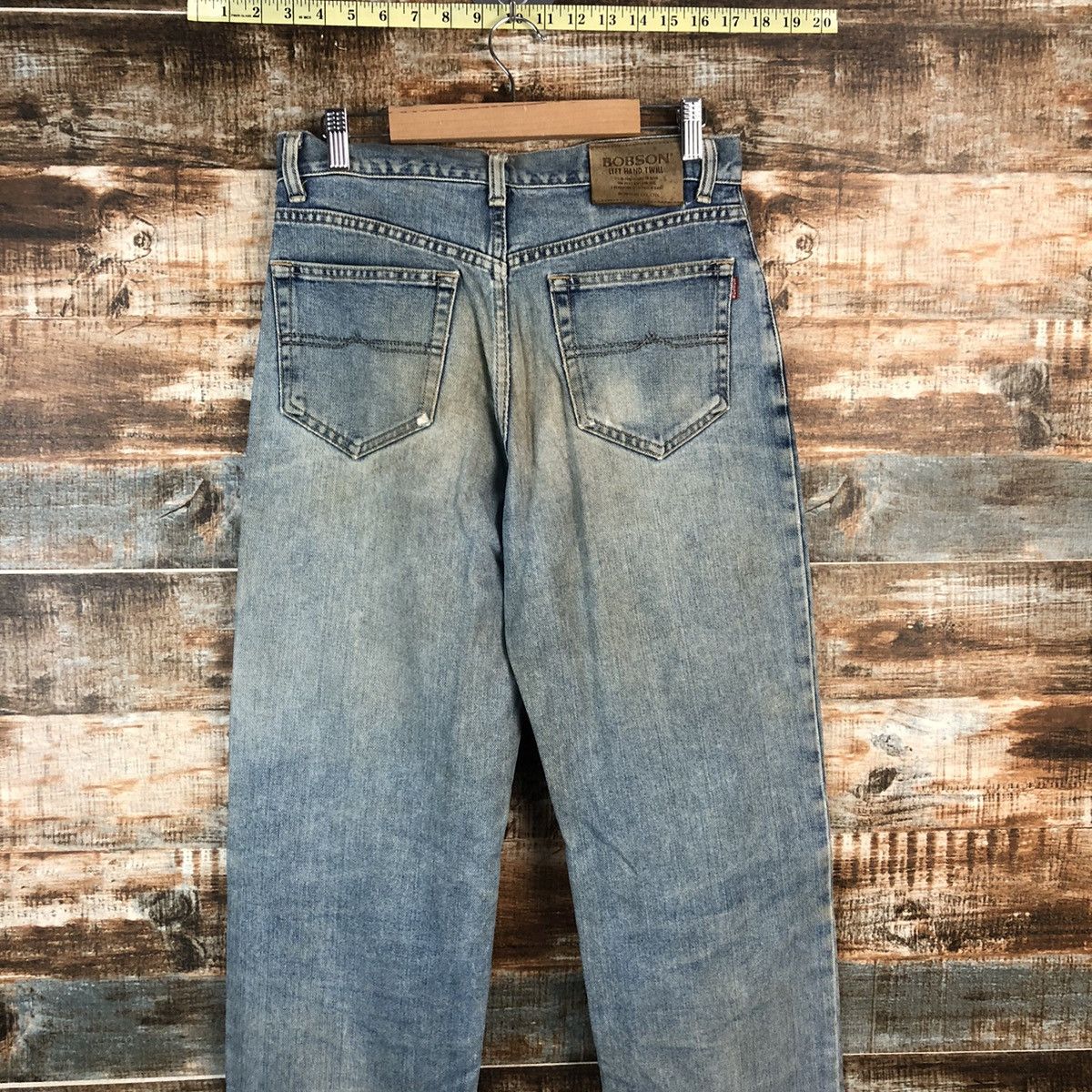Japanese Brand DL BobSon Vintage faded ripped Blue Denim Pants #C207 Size US 30 / EU 46 - 13 Thumbnail