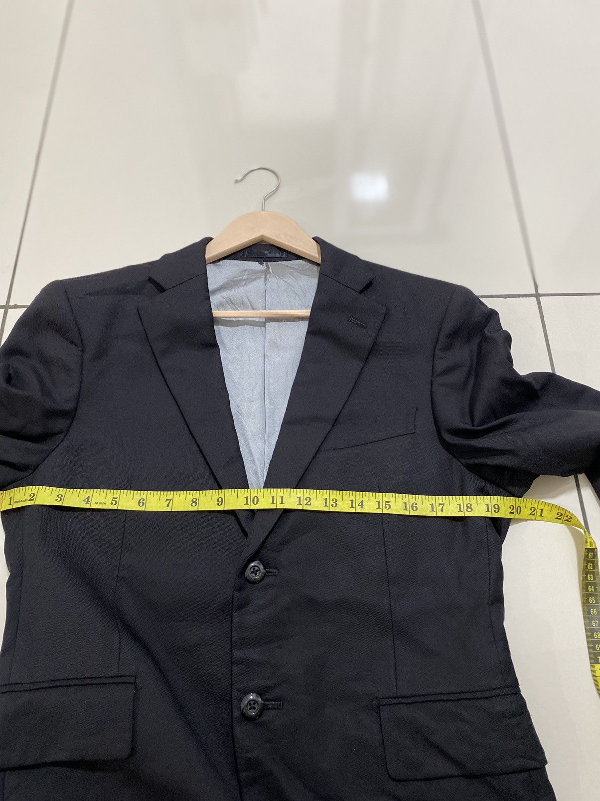 Alfred Dunhill Dunhill Black Blazer Custom Made in Japan Size 42R - 10 Thumbnail