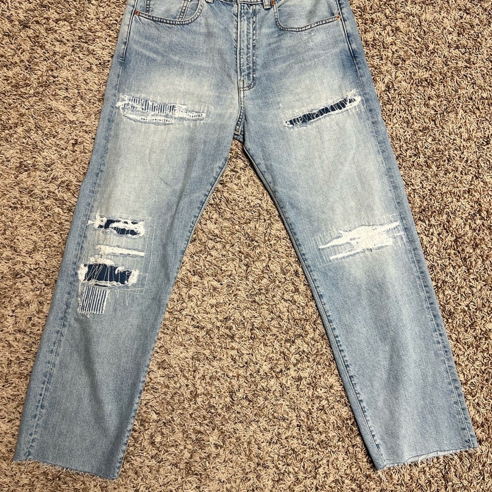 Other Deniminst Montauk NY Distressed Boyfriend Jean size 26 NWOT Size 26" / US 2 / IT 38 - 7 Thumbnail