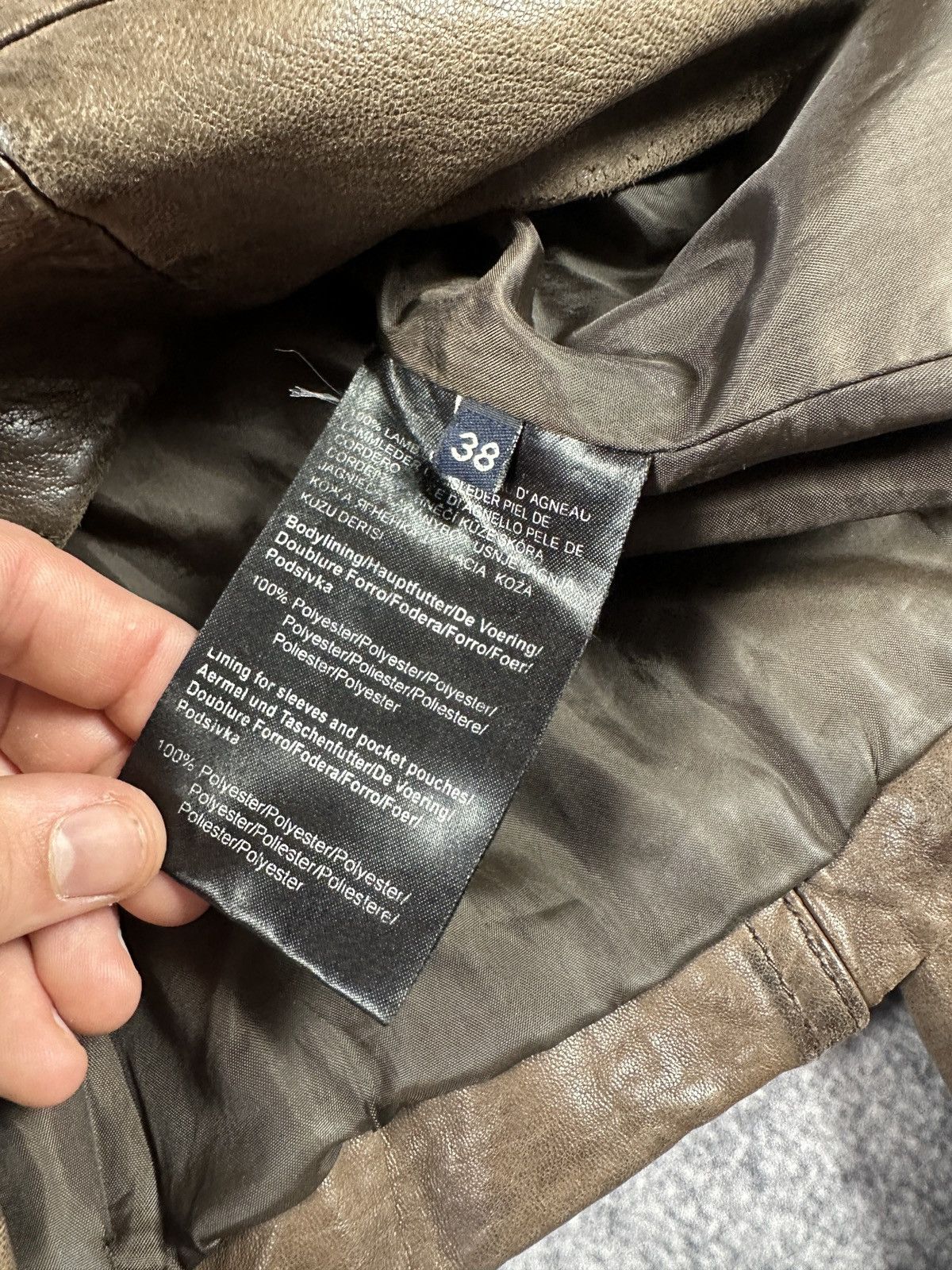 Vintage Y2k Vintage Leather Jacket Opium Avant Garden Rare VTg Pelle Size XS / US 0-2 / IT 36-38 - 4 Thumbnail