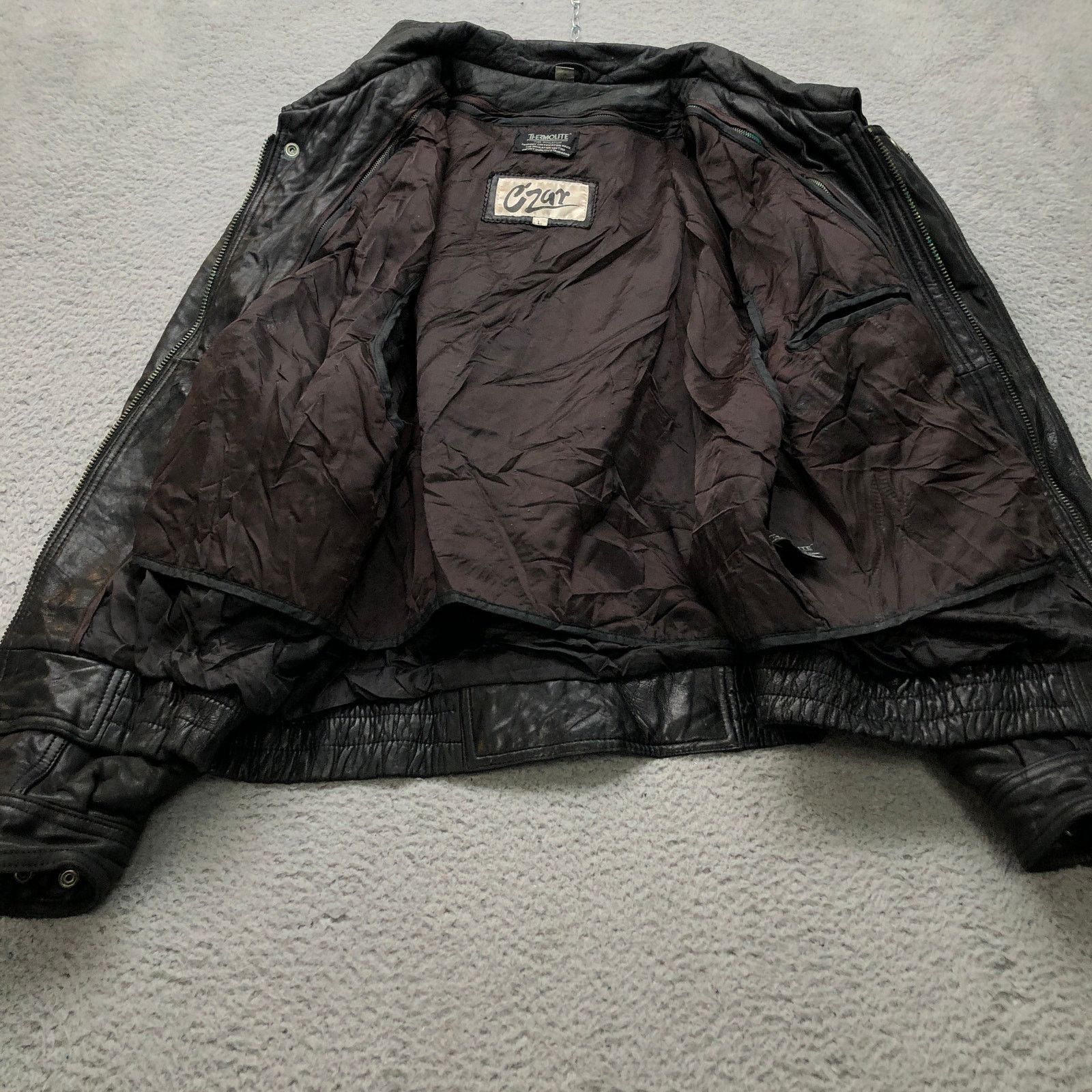 Other VTG Czar Thermolite Insulated Leather Jacket Jacket Men L Size US L / EU 52-54 / 3 - 9 Thumbnail