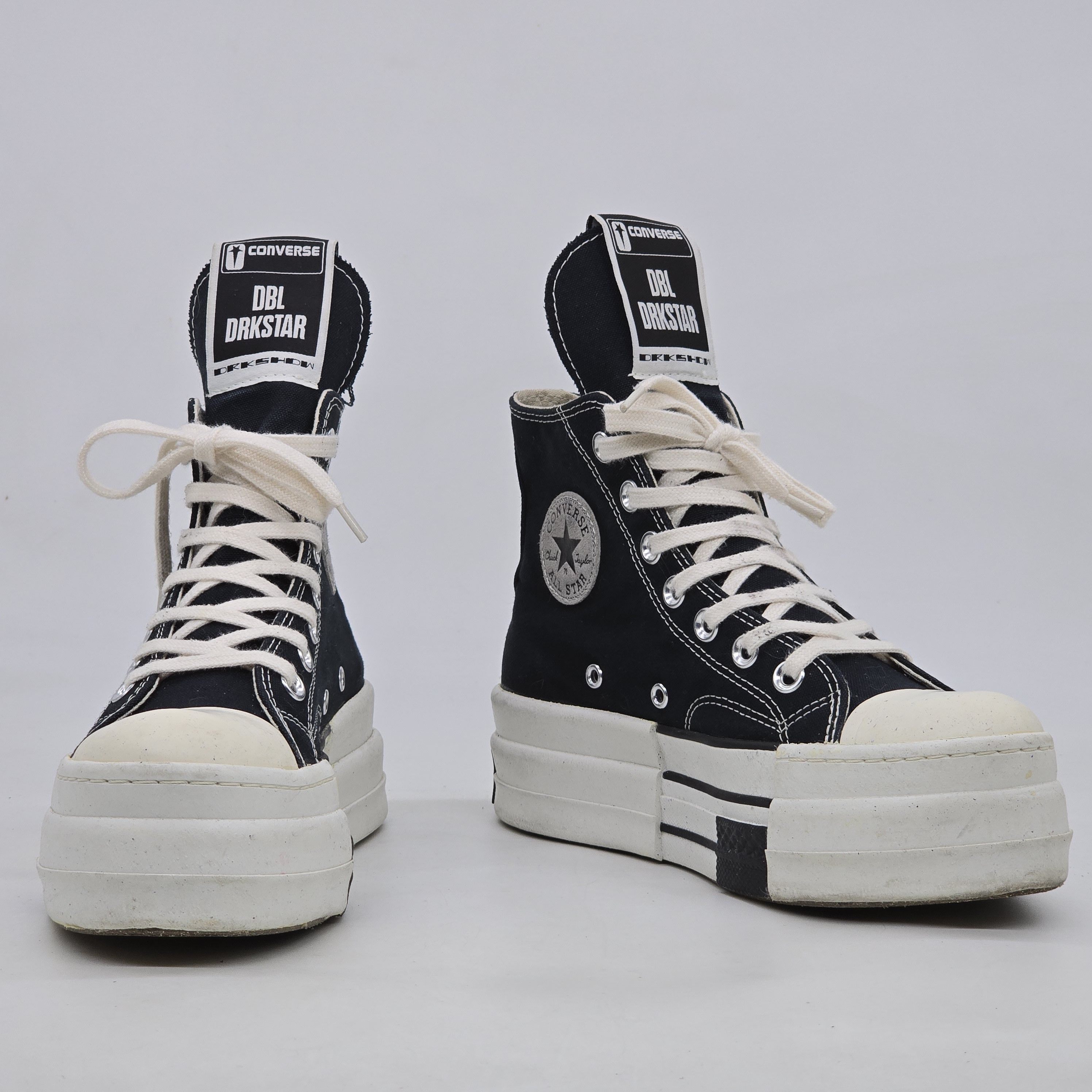 Converse × Rick Owens Drkshdw Converse x Rick Owens - 70s High - DBL DRKSTR HI Size US 6 / IT 36 - 2 Thumbnail