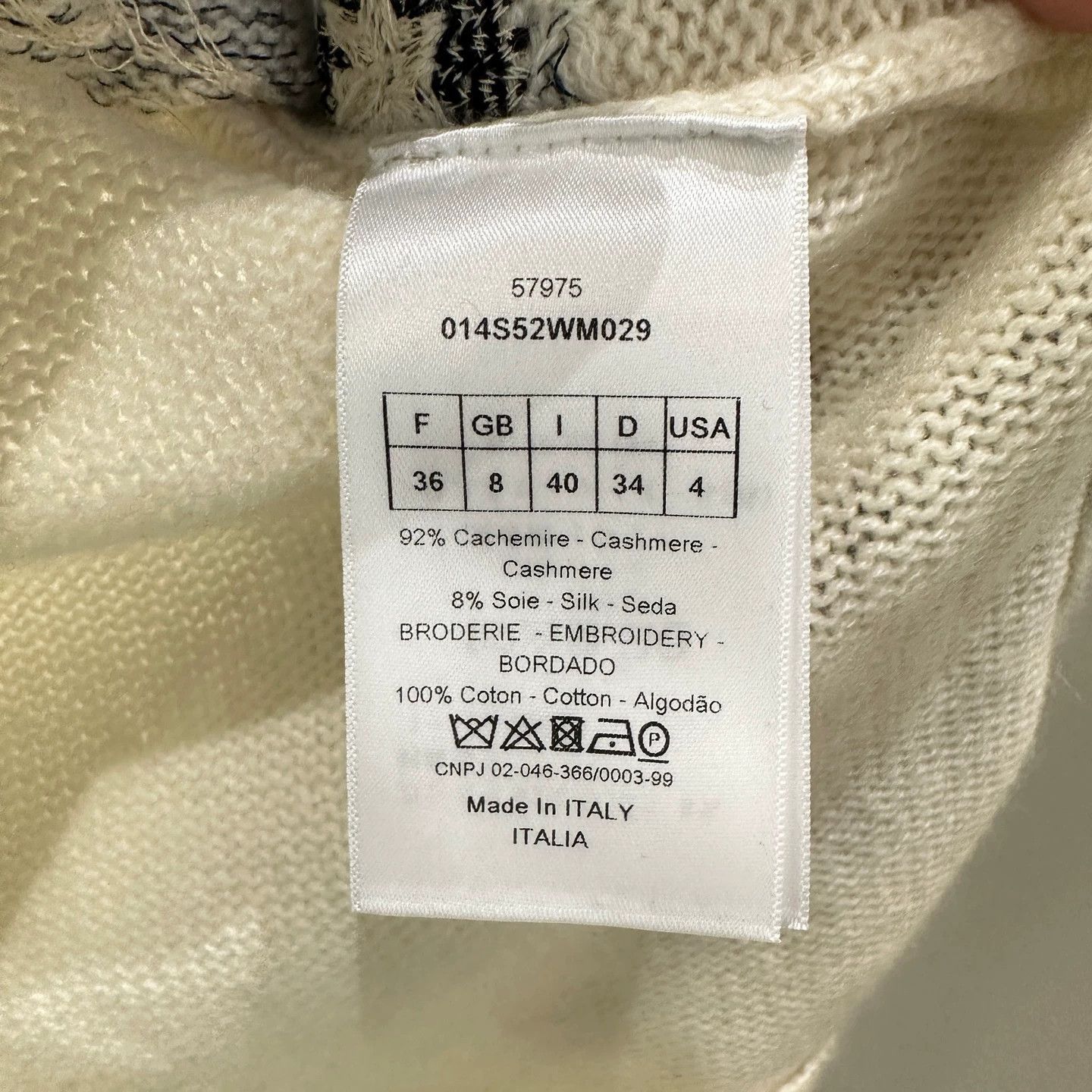Christian Dior Monsieur Dior Tarot Embroidery Cashmere Sweater 36 Size XS / US 0-2 / IT 36-38 - 4 Thumbnail