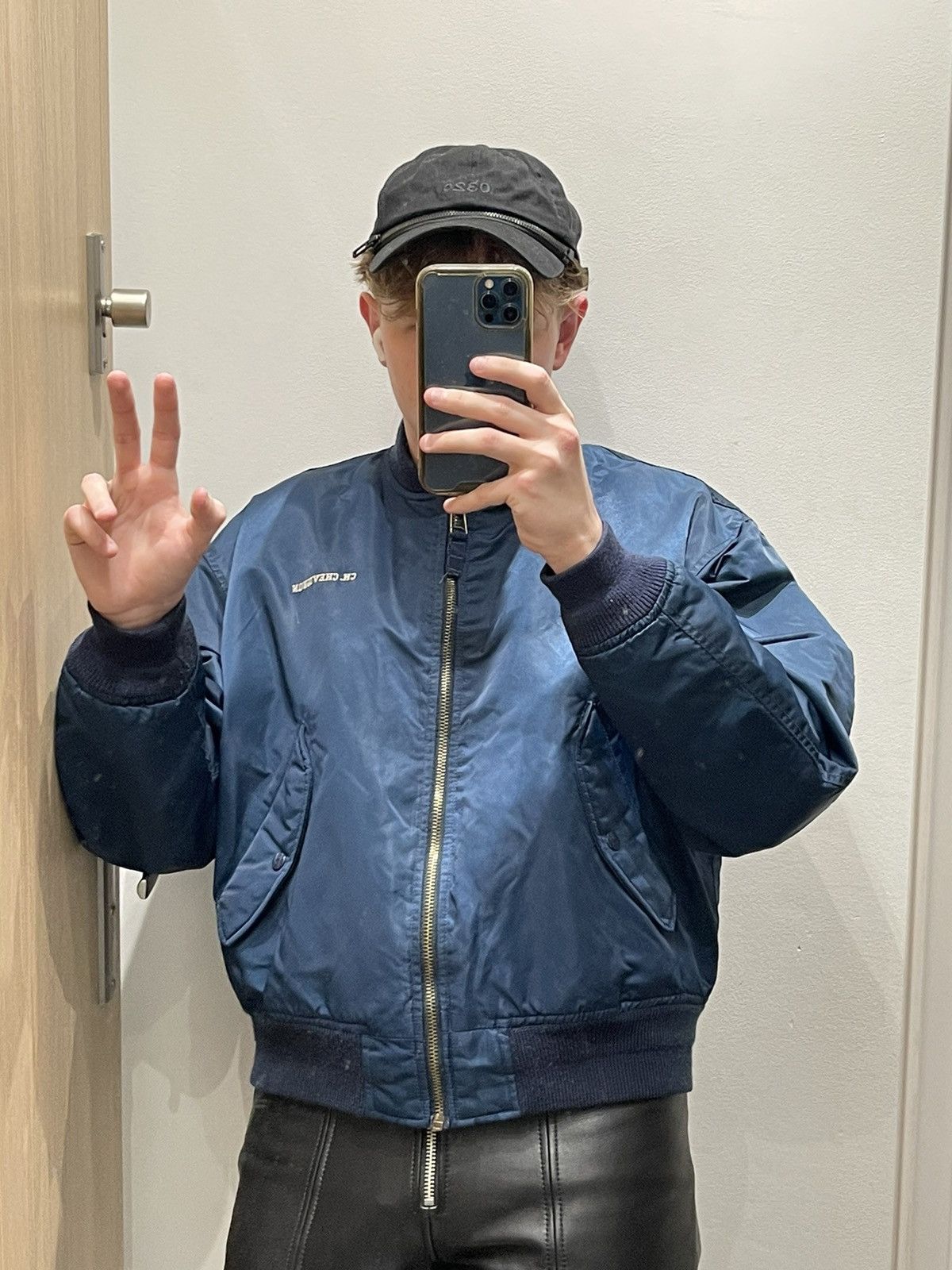 Chevignon VIntage Chevignon MA1 Military Navy Bomber Jacket Size US M / EU 48-50 / 2 - 2 Thumbnail