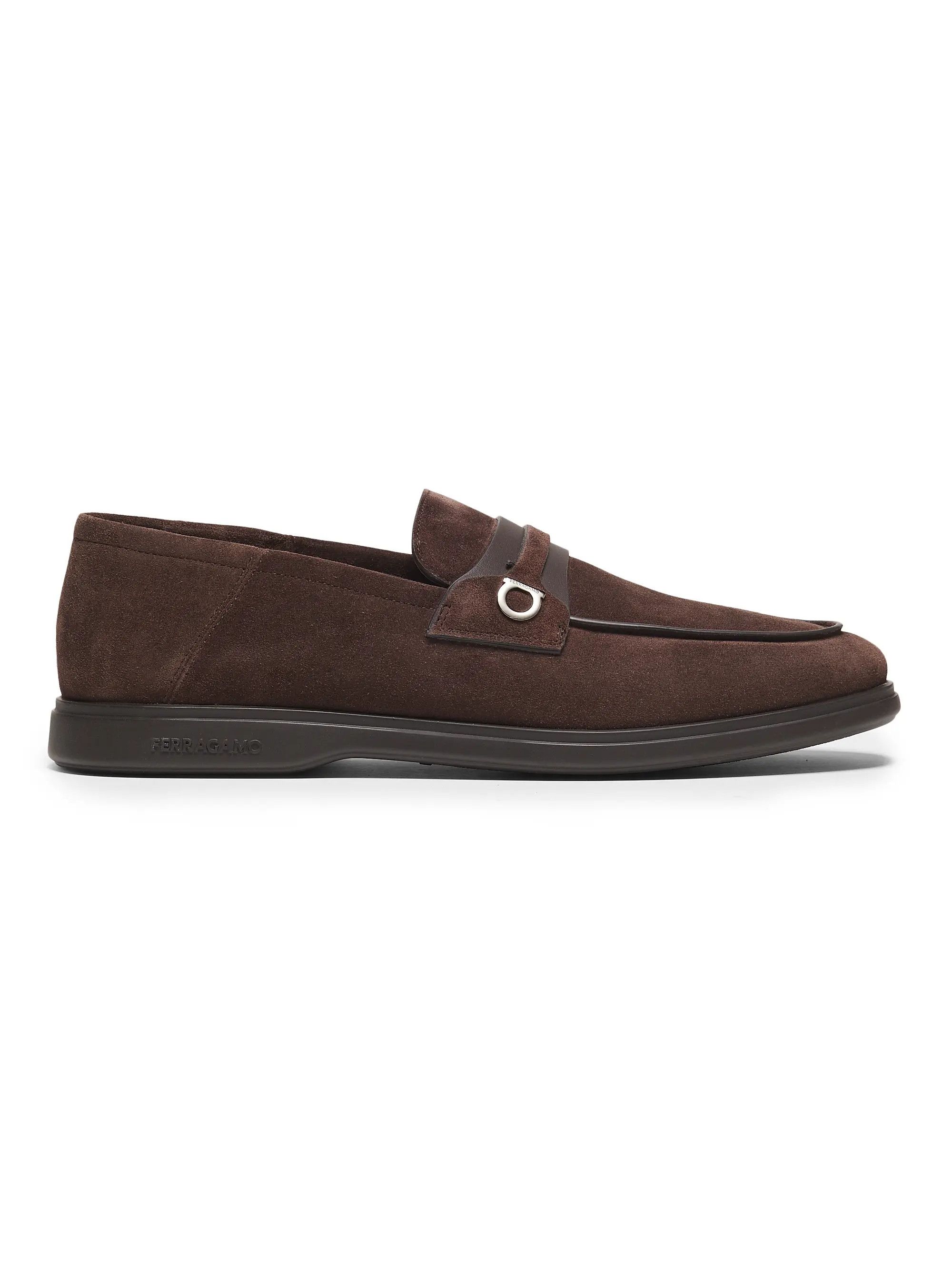 Salvatore Ferragamo os11x0226 Deconstructed Suede Loafers in Brown Size US 9.5 / EU 42-43 - 1 Thumbnail