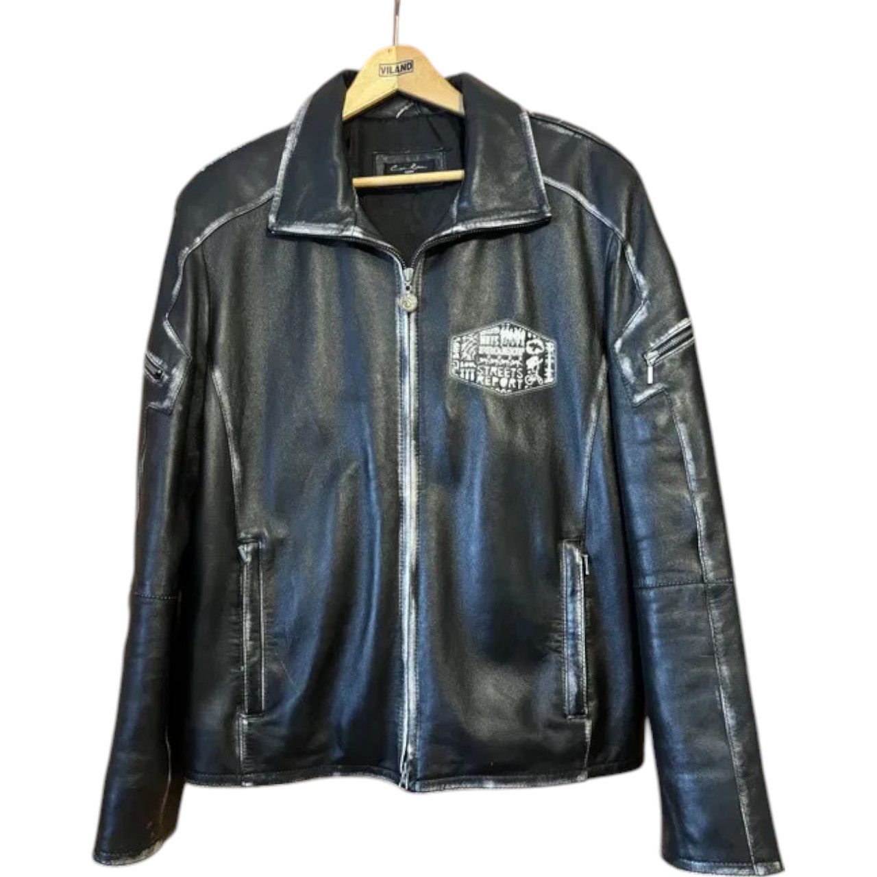 Other Urban leather jacket sz 48 / M Cen Keren France Size US M / EU 48-50 / 2 - 1 Thumbnail