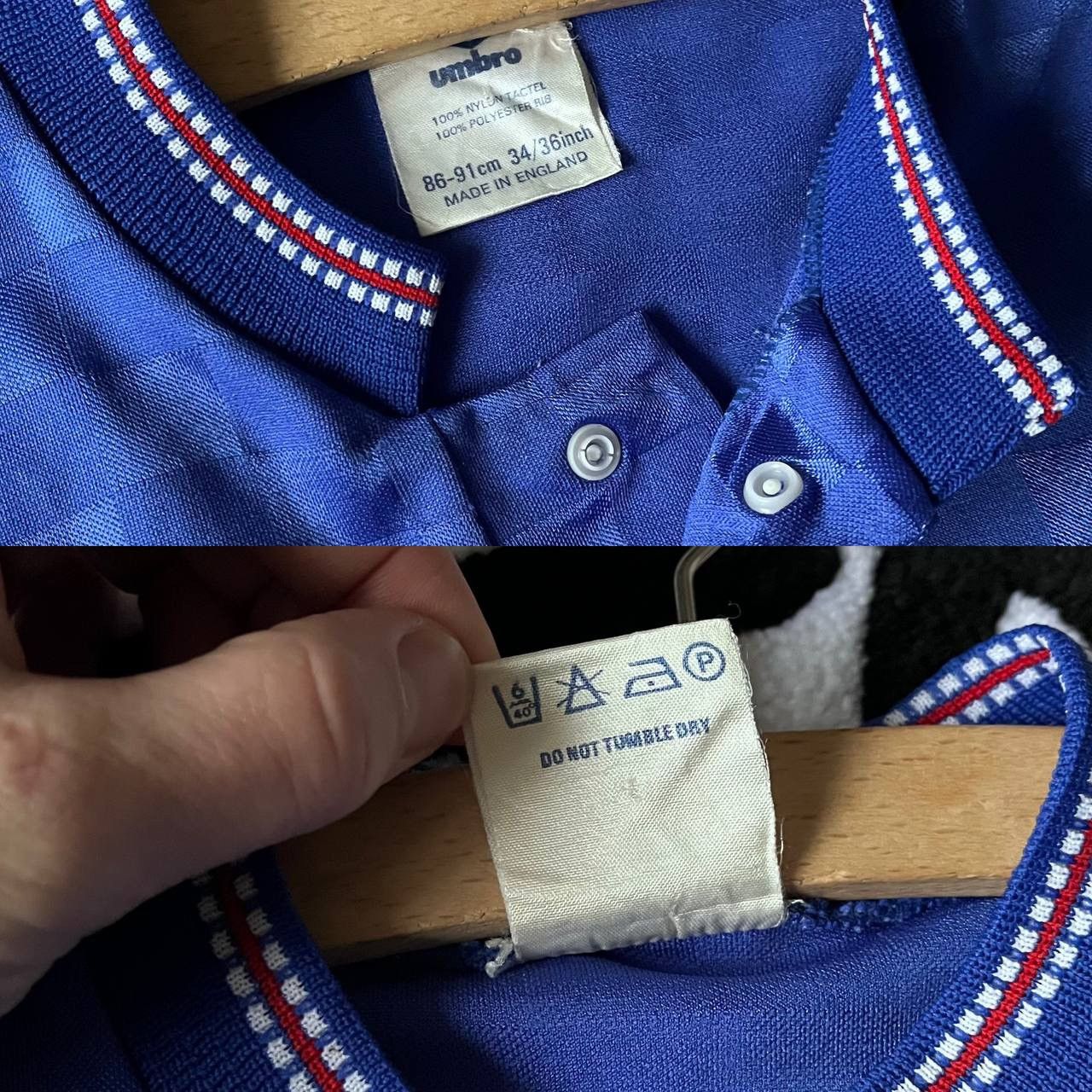 Vintage Umbro Glasgow Rangers Football Shirt 1987-1990 Size US S / EU 44-46 / 1 - 10 Thumbnail