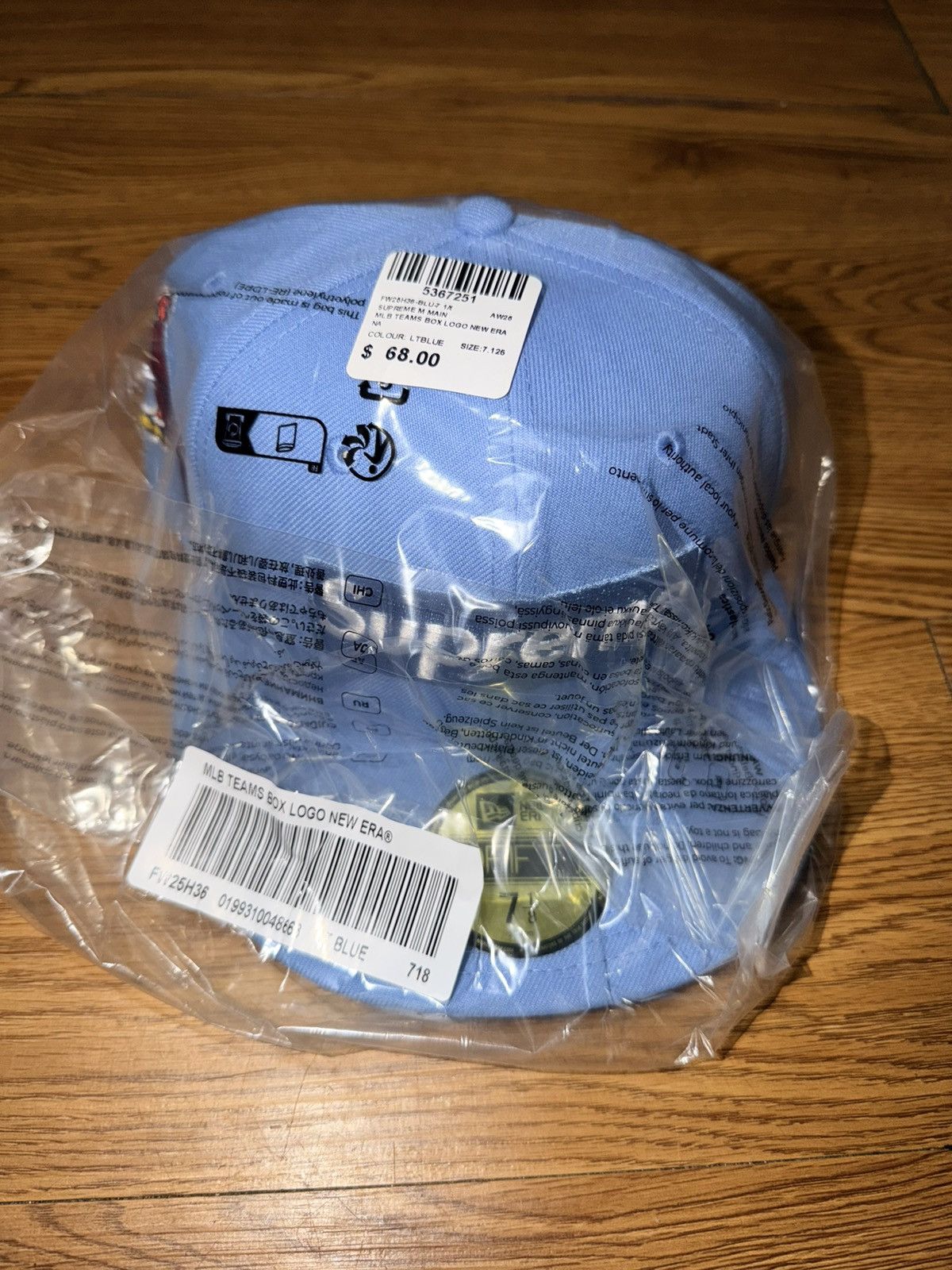 MLB × Supreme Supreme MLB Cardinals Box Logo New Era Fitted Blue Sz 7 1/8 Size ONE SIZE - 3 Thumbnail