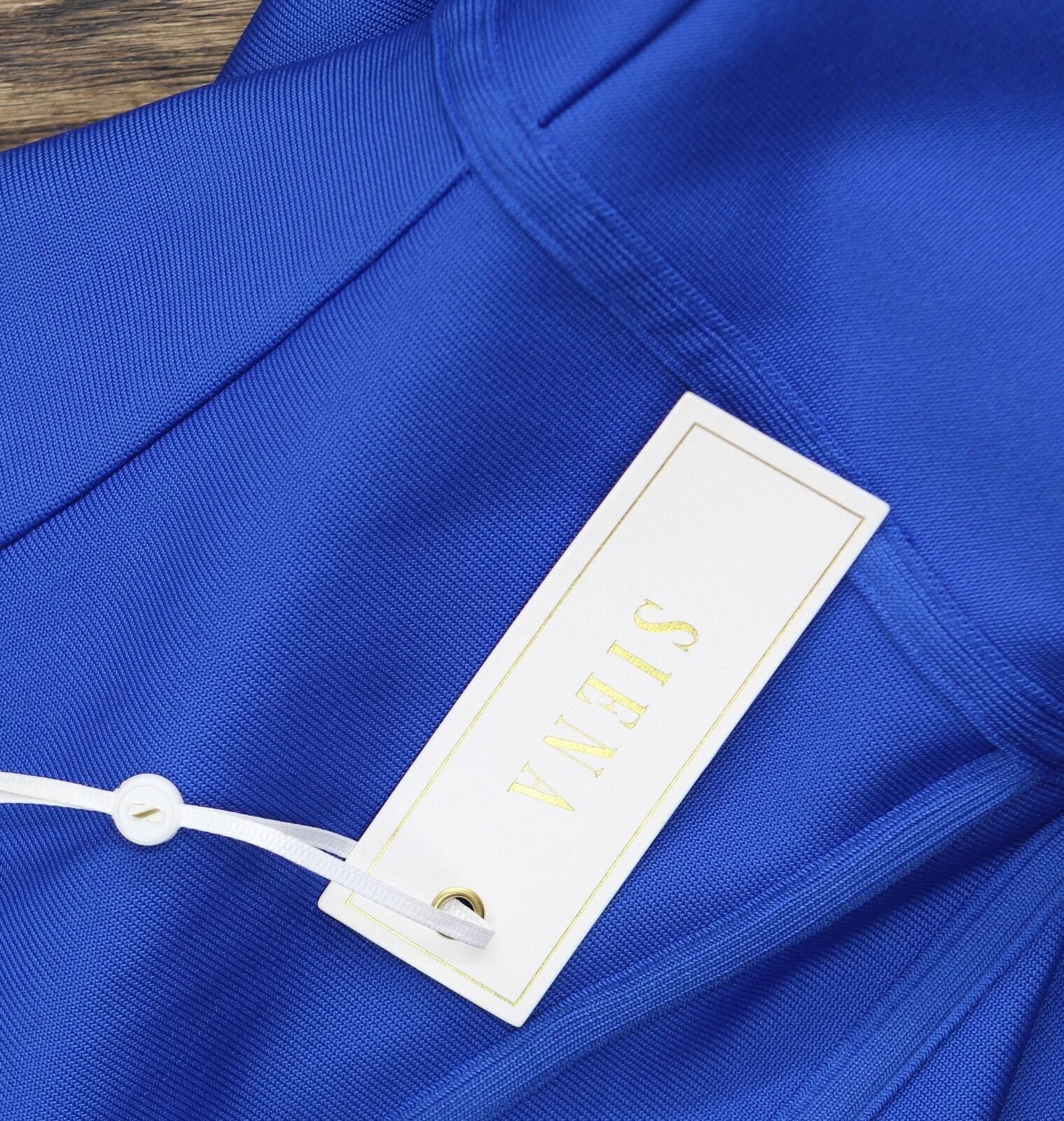 Signal Sport Siena Square-neck Sleeveless Dress Sasr1056 Sapphire Blue 8 Size M / US 6-8 / IT 42-44 - 3 Thumbnail
