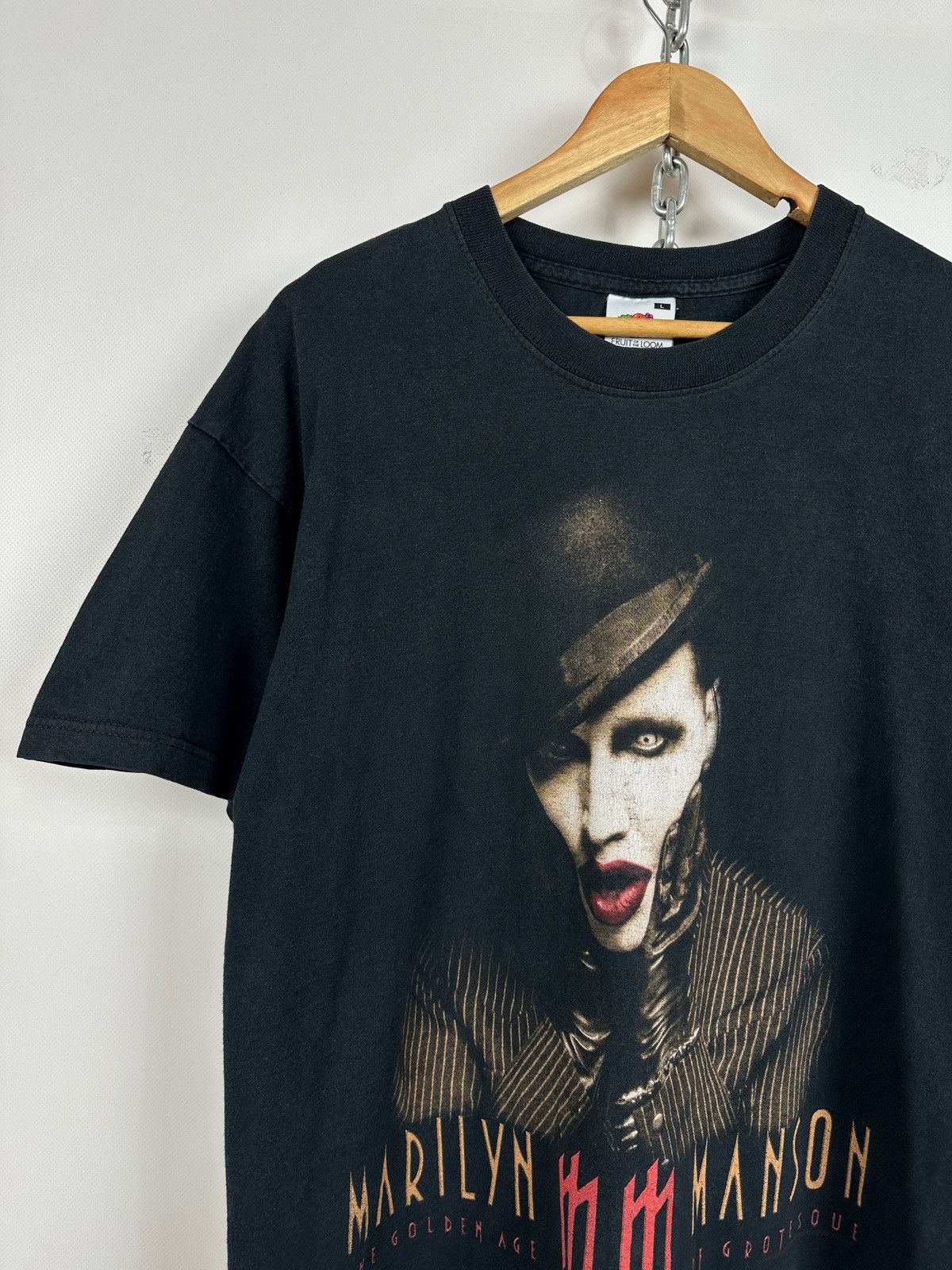 Band Tees 2003 Vintage Marilyn Manson The Golden Age of Grotesque Size US L / EU 52-54 / 3 - 4 Thumbnail
