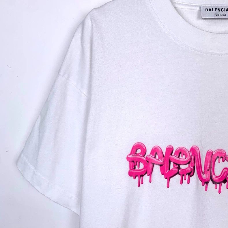 Balenciaga Balenciaga Jelly dissolve logo printed crewneck white cott Size US S / EU 44-46 / 1 - 3 Thumbnail