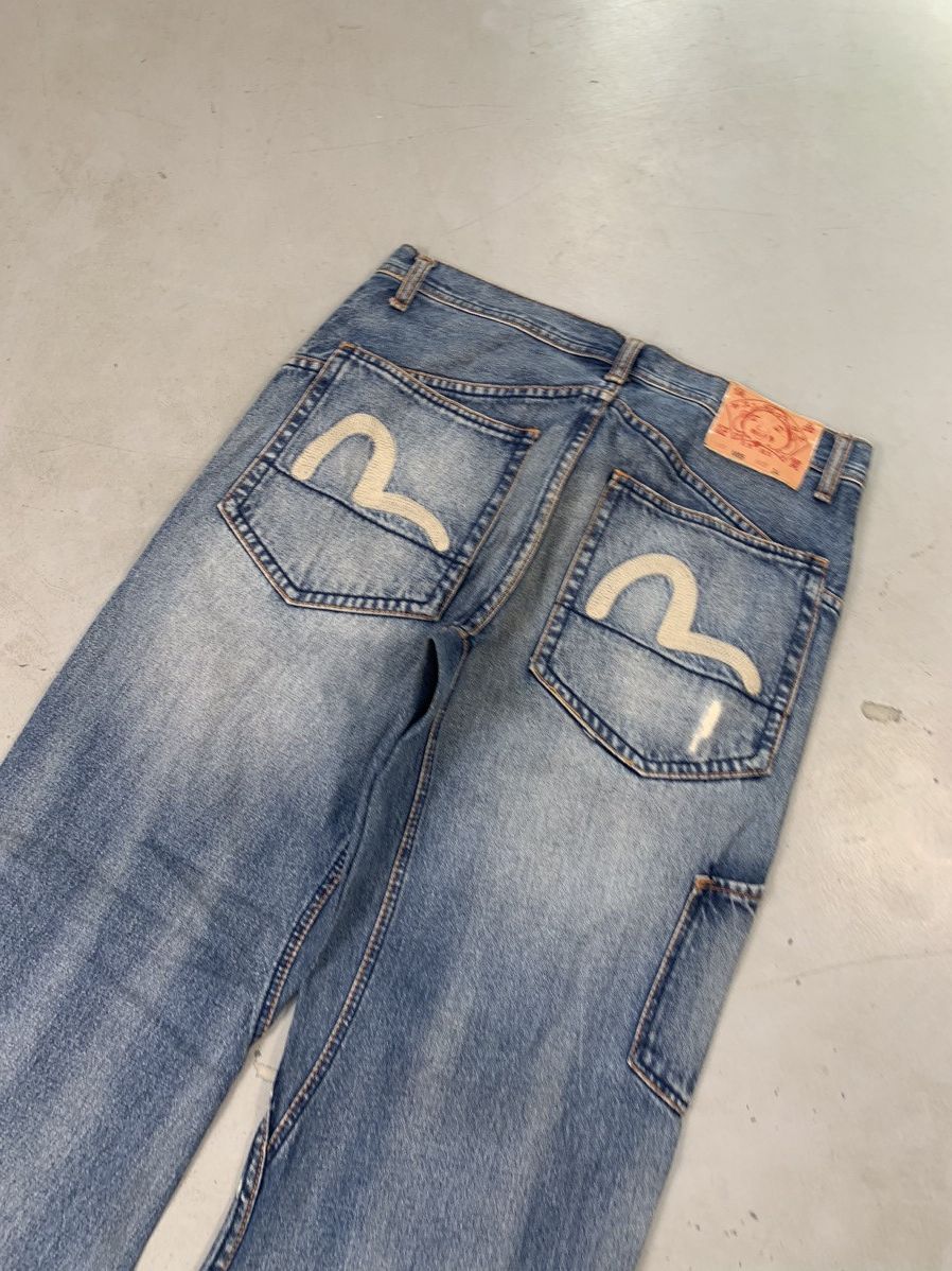 Vintage Vintage Evisu seagull baggy denim Size US 36 / EU 52 - 4 Thumbnail