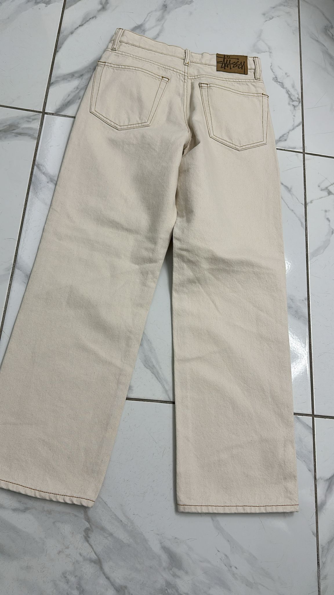 Stussy × Vintage Stussy Classic Jean Denim “Natural” 28 Size US 28 / EU 44 - 2 Thumbnail
