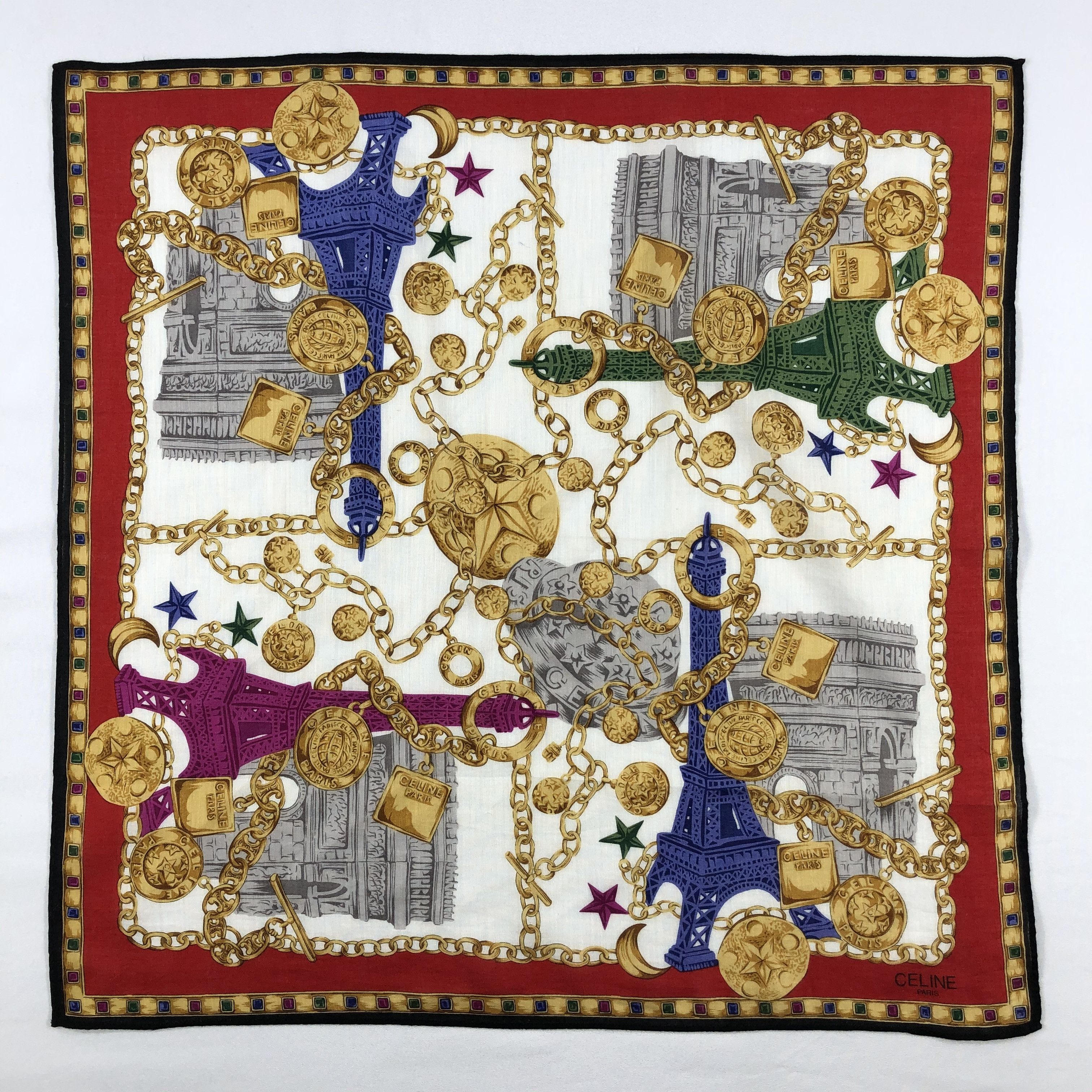Celine × Vintage Celine Neckerchief / Bandana / Handkerchief Size ONE SIZE - 3 Thumbnail
