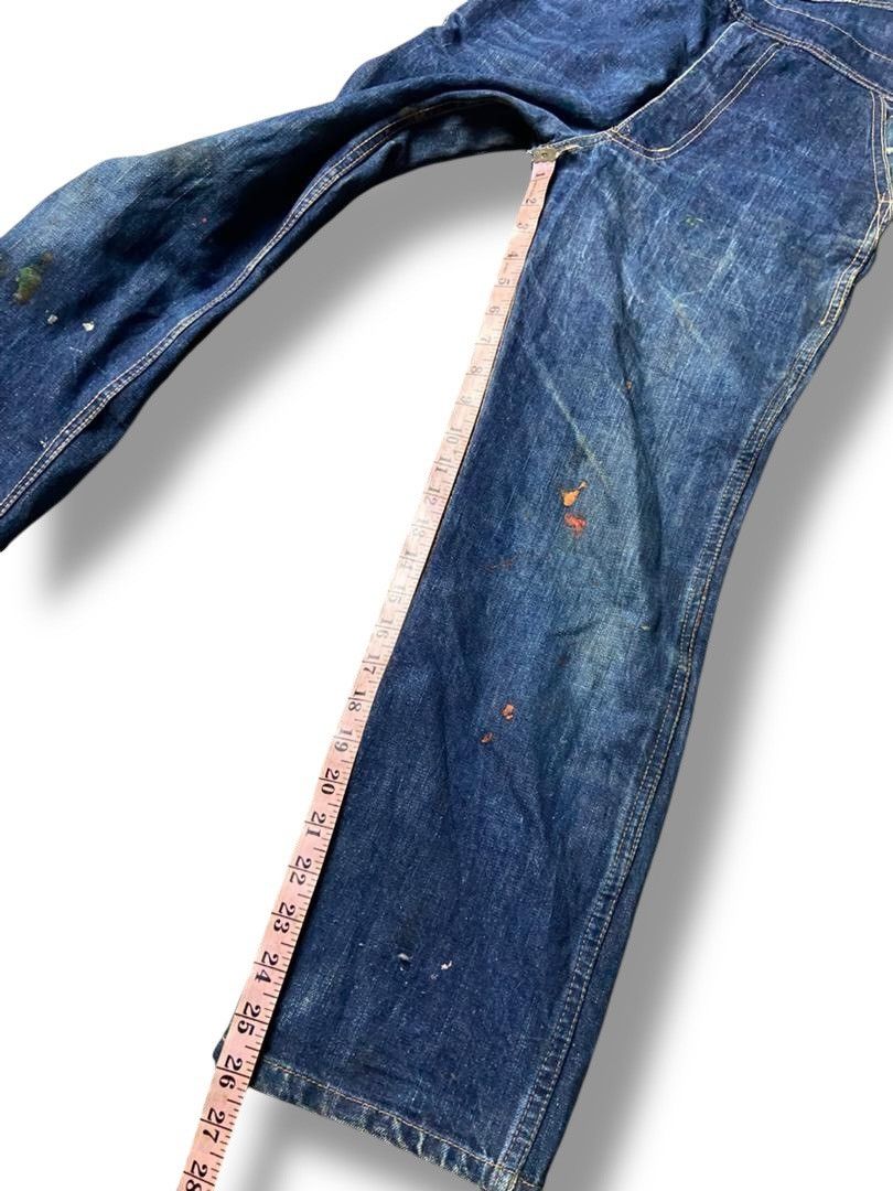 Edwin Vintage Edwin Jeans Overalls with Paint Splatter (160) Size US 29 - 3 Thumbnail