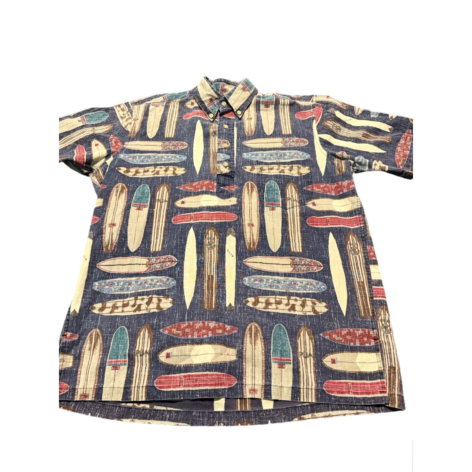 Reyn Spooner VINTAGE Reyn Spooner Hawaiian Shirt Mens S Surfboard Aloha All Over 90s Beach Tropical Floral Surfing Graphic Print Short Sleeve Button-Up Size US S / EU 44-46 / 1 - 2 Thumbnail
