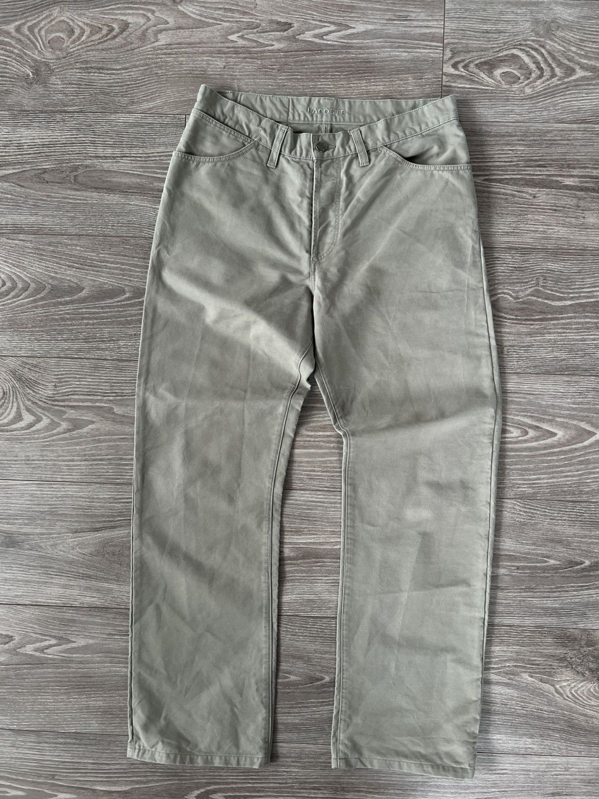 Lacoste Vintage Y2k Casual Lacoste Cotton Chinos Pants Size US 32 / EU 48 - 4 Thumbnail