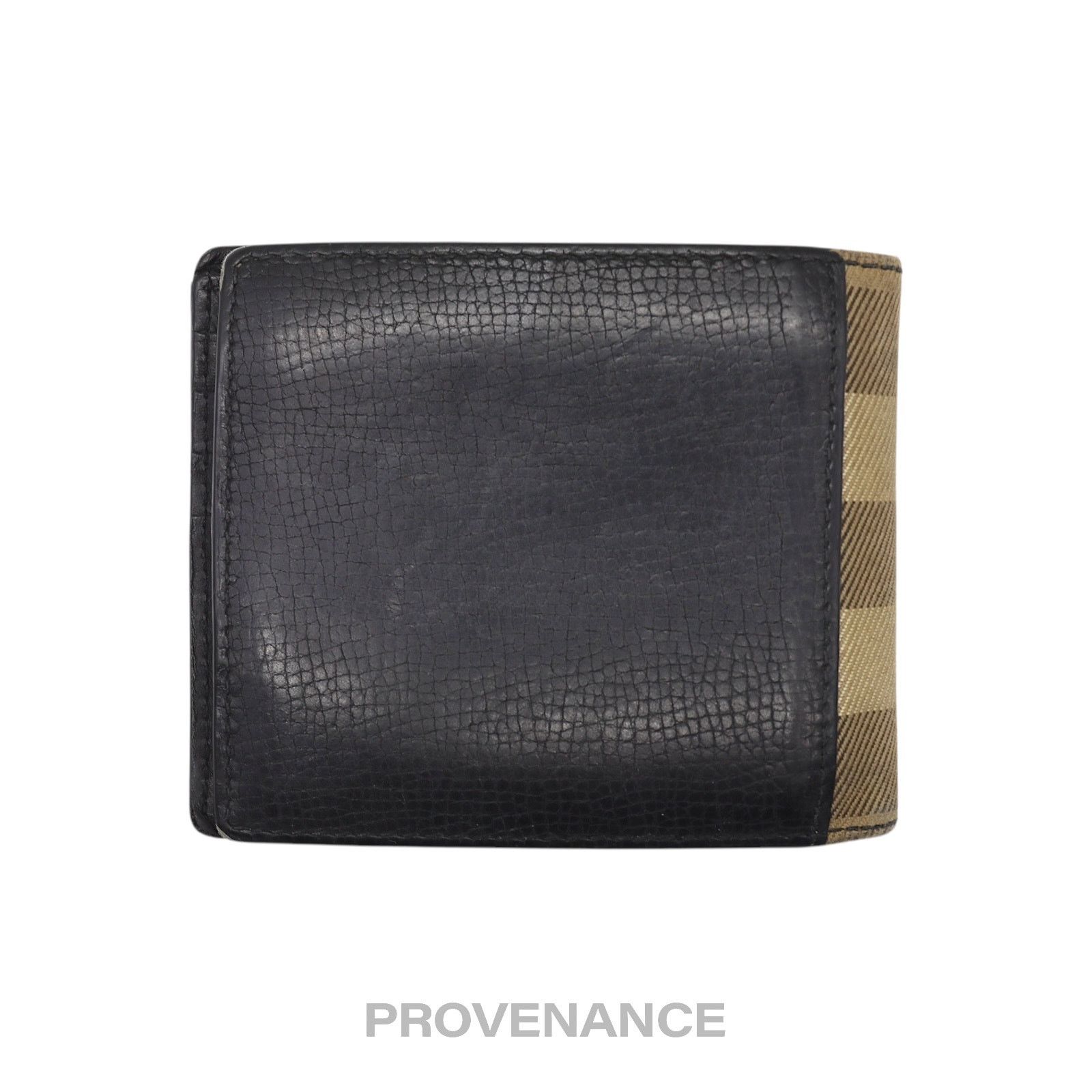 Burberry 🔴 Burberry Bifold Wallet - Nova Check Navy Leather Size ONE SIZE - 2 Thumbnail
