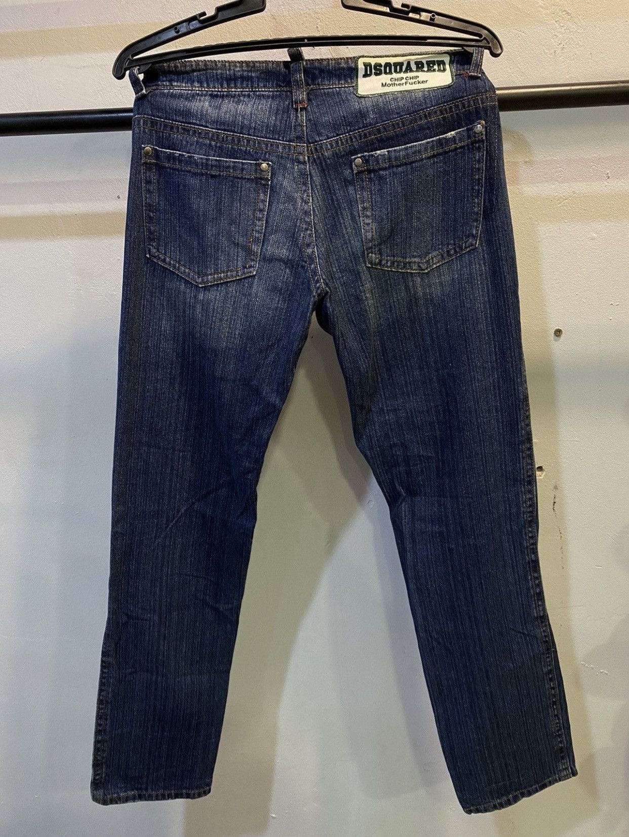 Dsquared2 × Japanese Brand × Vintage DSQUARED2 JEANS CHIP CHIP MOTHERFUCKER PATCHES VINTAGE PANTS Size US 35 - 2 Thumbnail