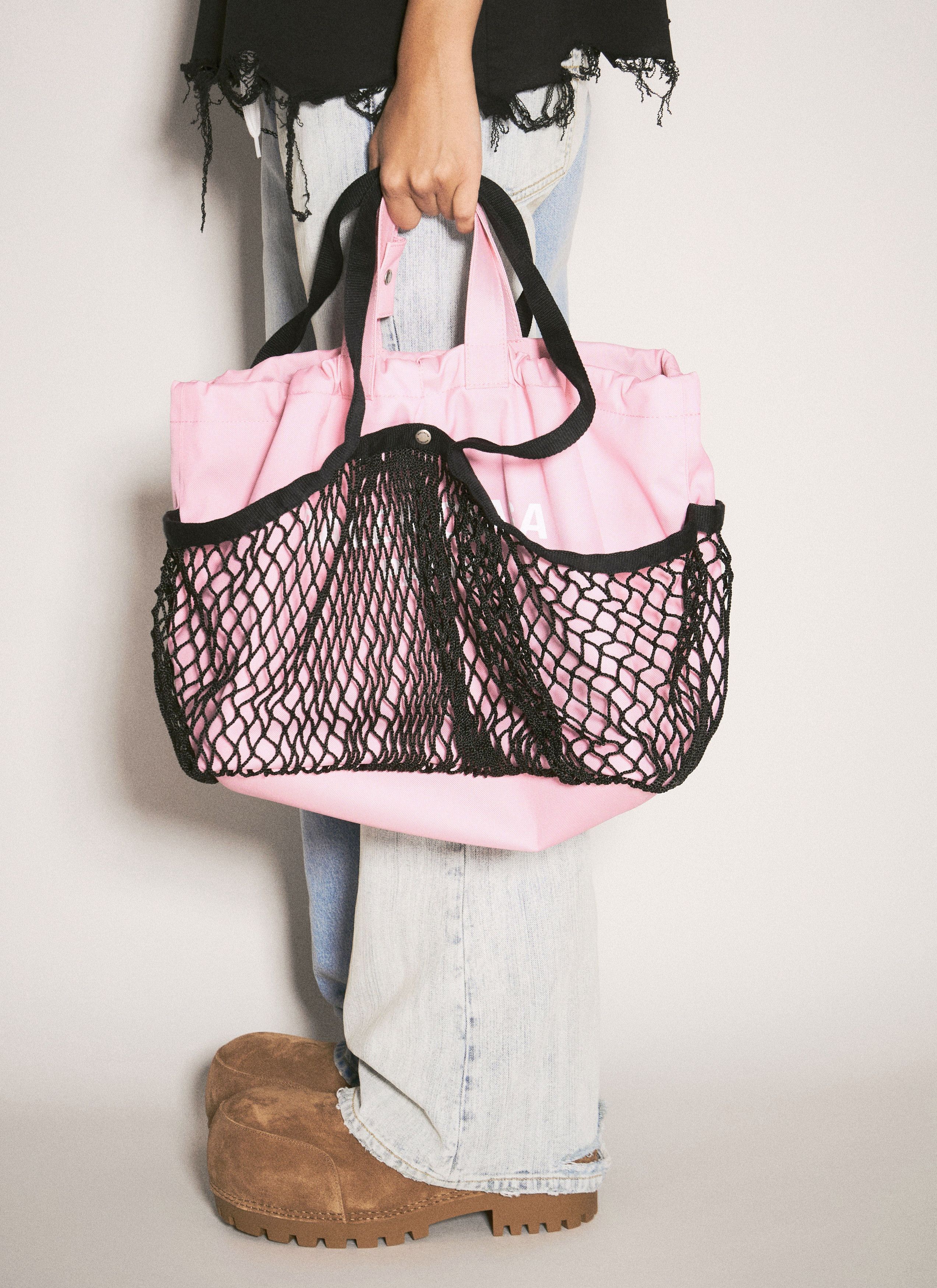 Balenciaga o1bcso1str0525 Size: OS / 24/7 Medium Bag in Black/Pink Size ONE SIZE - 2 Thumbnail