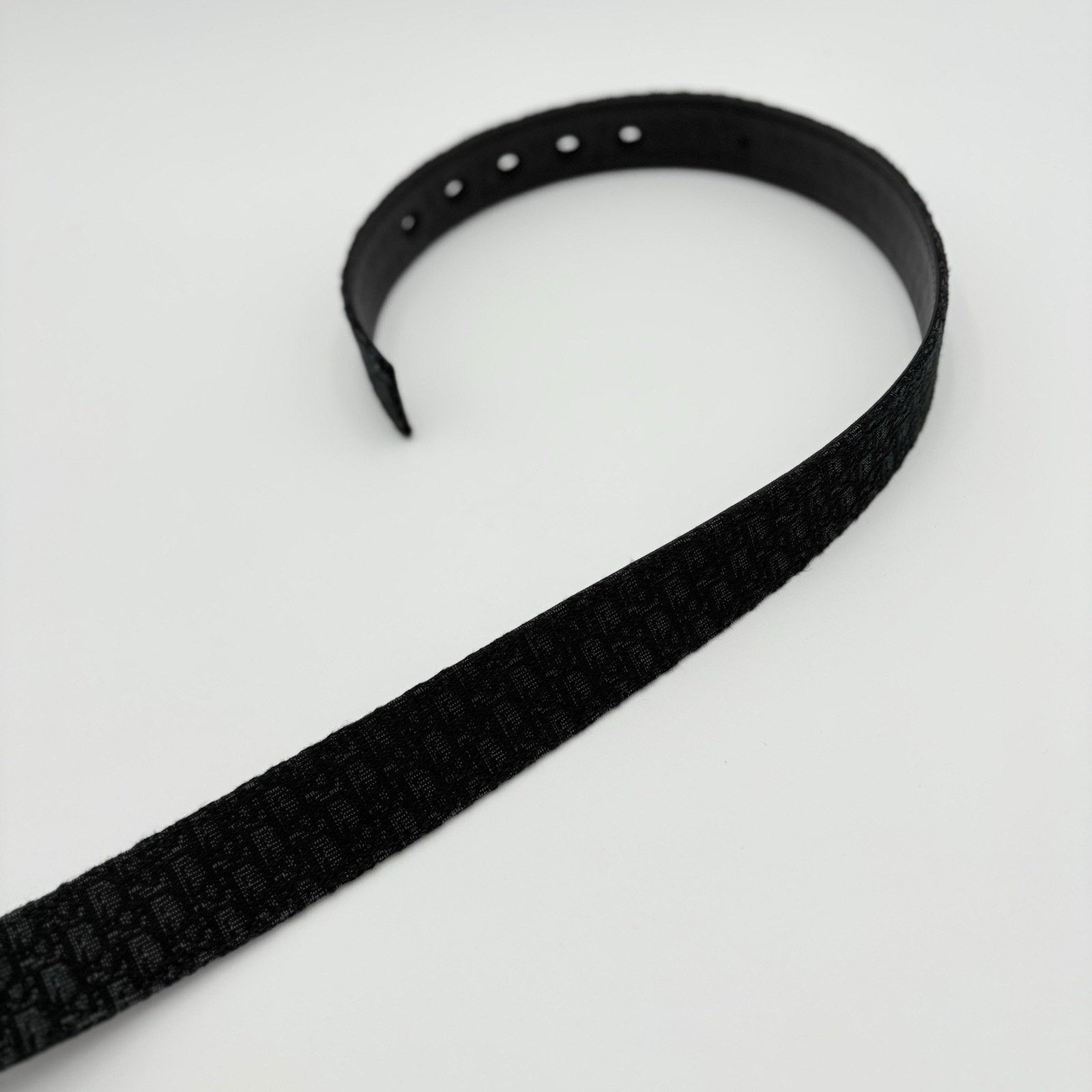 Dior Dior Micro Oblique Jacquard Belt ' Black ' | SUPER CLEAN! Size 40 - 6 Thumbnail