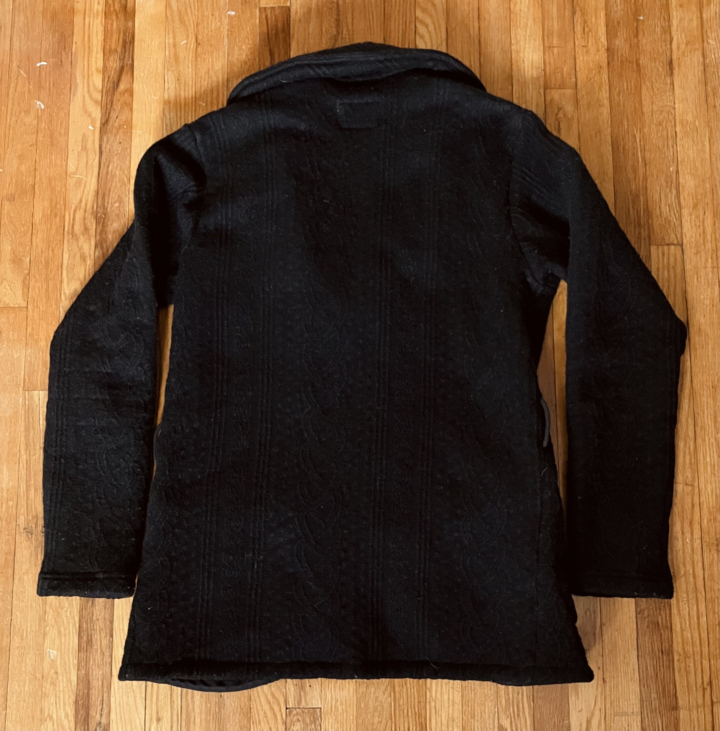 Engineered Garments ENGINEERED GARMENTS Men's XS Black Wool Shawl Sweater Jacket Size US XS / EU 42 / 0 - 5 Thumbnail