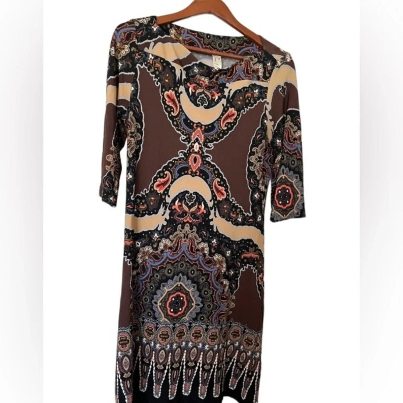 The Unbranded Brand Emma & Michele paisley print midi dress, size 8 Size M / US 6-8 / IT 42-44 - 1 Thumbnail