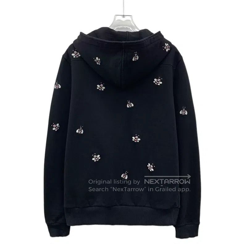 Dior Dior Black bee cotton hooded zipper long-sleeved sweatshir Size US S / EU 44-46 / 1 - 2 Thumbnail