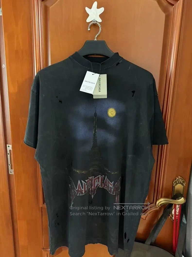 Balenciaga Balenciaga Distressed Mud-Dye Short Sleeve. Size US XL / EU 56 / 4 - 1 Thumbnail