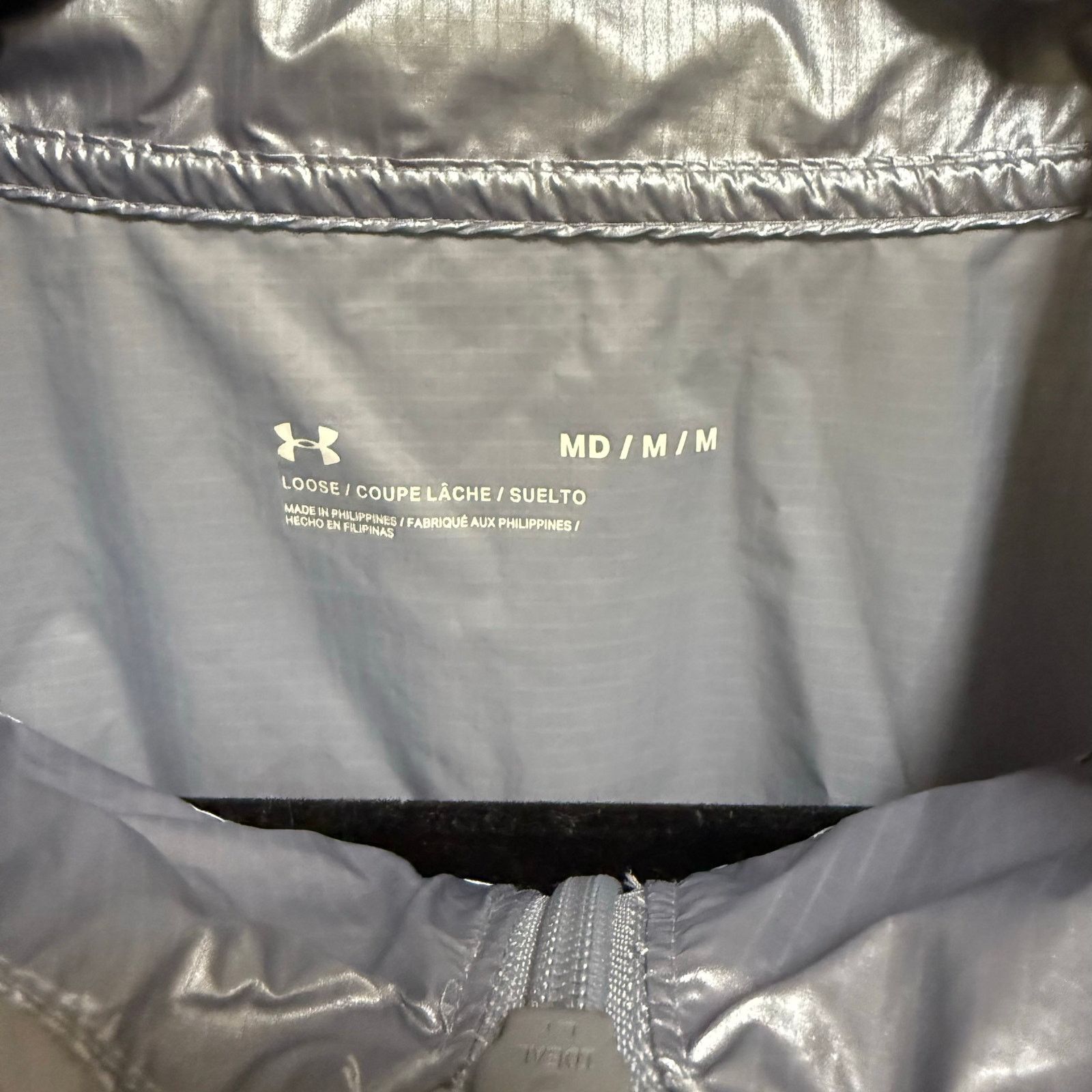 Under Armour Under Armour Womens Blue Silver Anorak Pullover Jacket M Size M / US 6-8 / IT 42-44 - 7 Thumbnail
