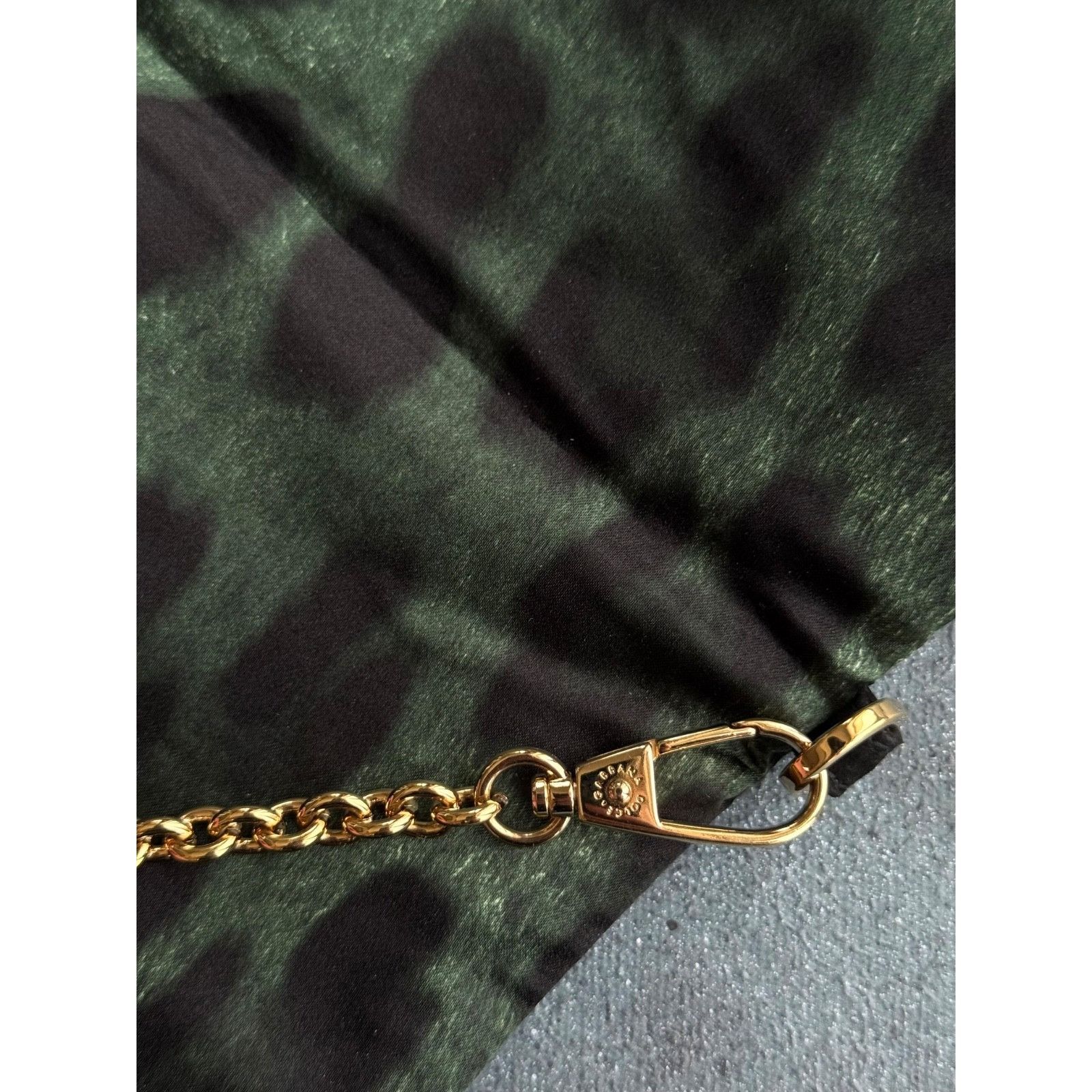 Dolce & Gabbana Dolce & Gabbana Leopard Satin Mini Green Cross Body Bag Size ONE SIZE - 11 Thumbnail