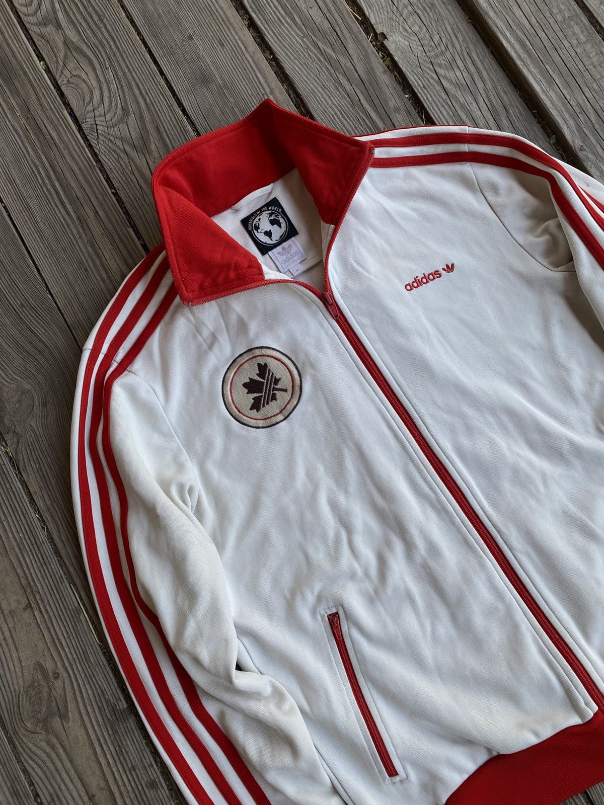 Adidas Adidas Canada team vintage jacket soccer olympic game Size US M / EU 48-50 / 2 - 2 Thumbnail