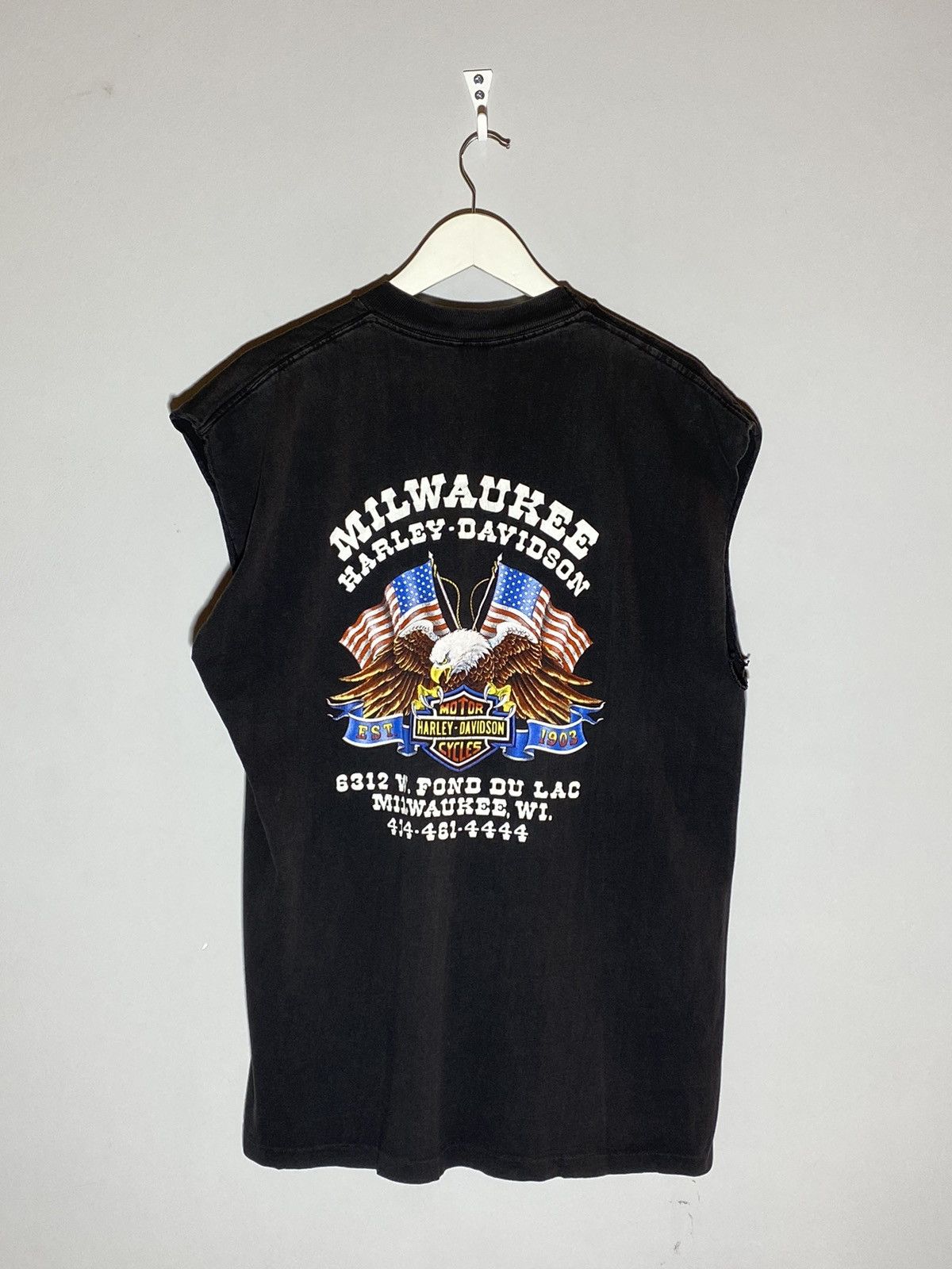 Harley Davidson × Vintage Vintage 1989 3D Emblem Harley Davidson Miluwaukee Size US XL / EU 56 / 4 - 2 Thumbnail