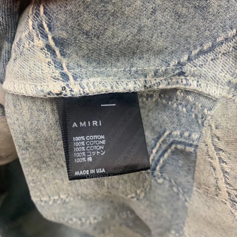 Amiri AMIRI Size M Denim stitching shirt Size US M / EU 48-50 / 2 - 7 Thumbnail