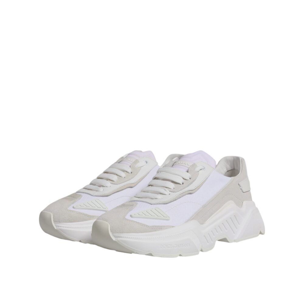 Dolce & Gabbana Dolce & Gabbana White Leather Daymaster Low Top Sneakers Sho Size US 6 / EU 39 - 4 Thumbnail