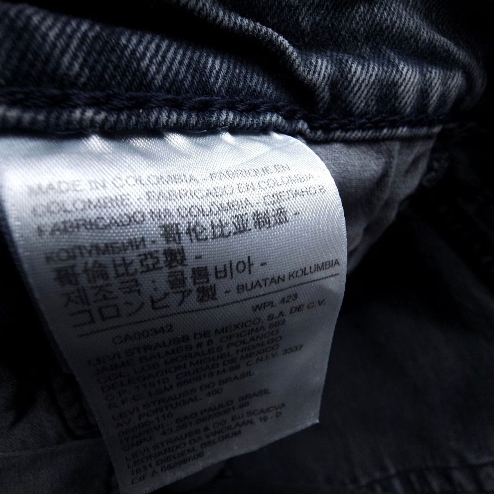 Levi's Levi'S Jeans Mens 34 Gray Taper Fit Faded Black Cotton Stretch Denim Size US 34 / EU 50 - 7 Thumbnail