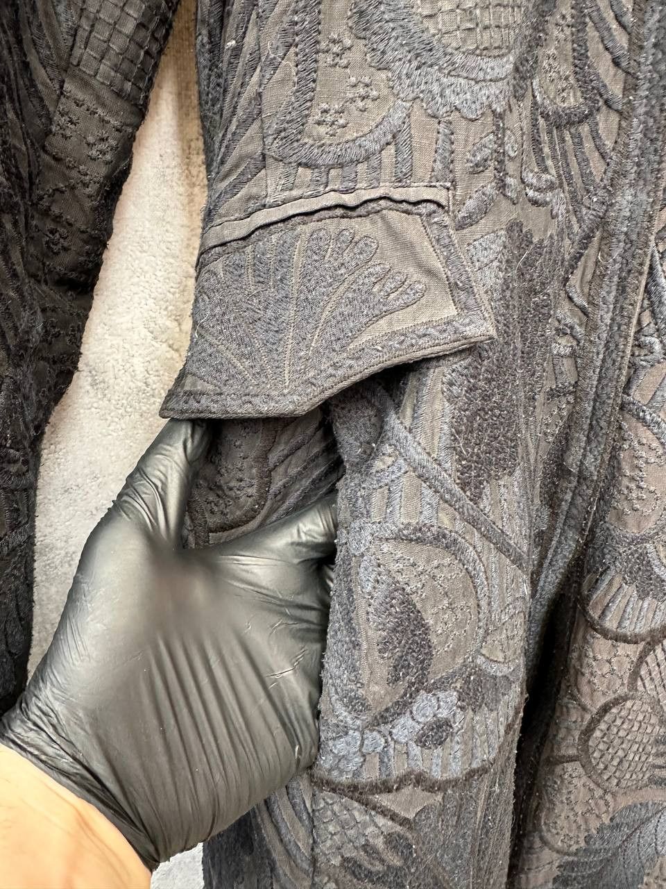 Johnny Was Biya by Johnny Was Coat Embroidered Silk/Linen Jacket Size S / US 4 / IT 40 - 13 Thumbnail