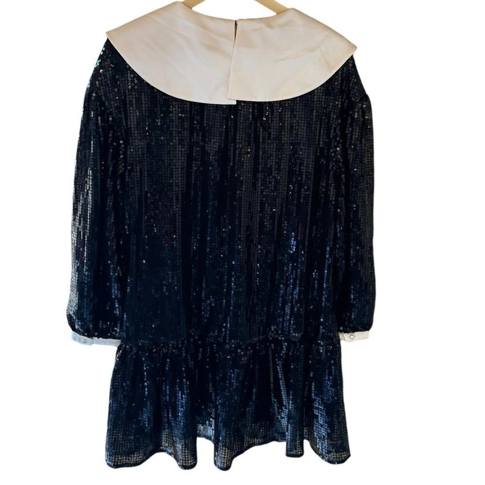 Designer NWT. Johnny Hates Jazz. Black Sequin Dress. Size Small. Size S / US 4 / IT 40 - 12 Thumbnail