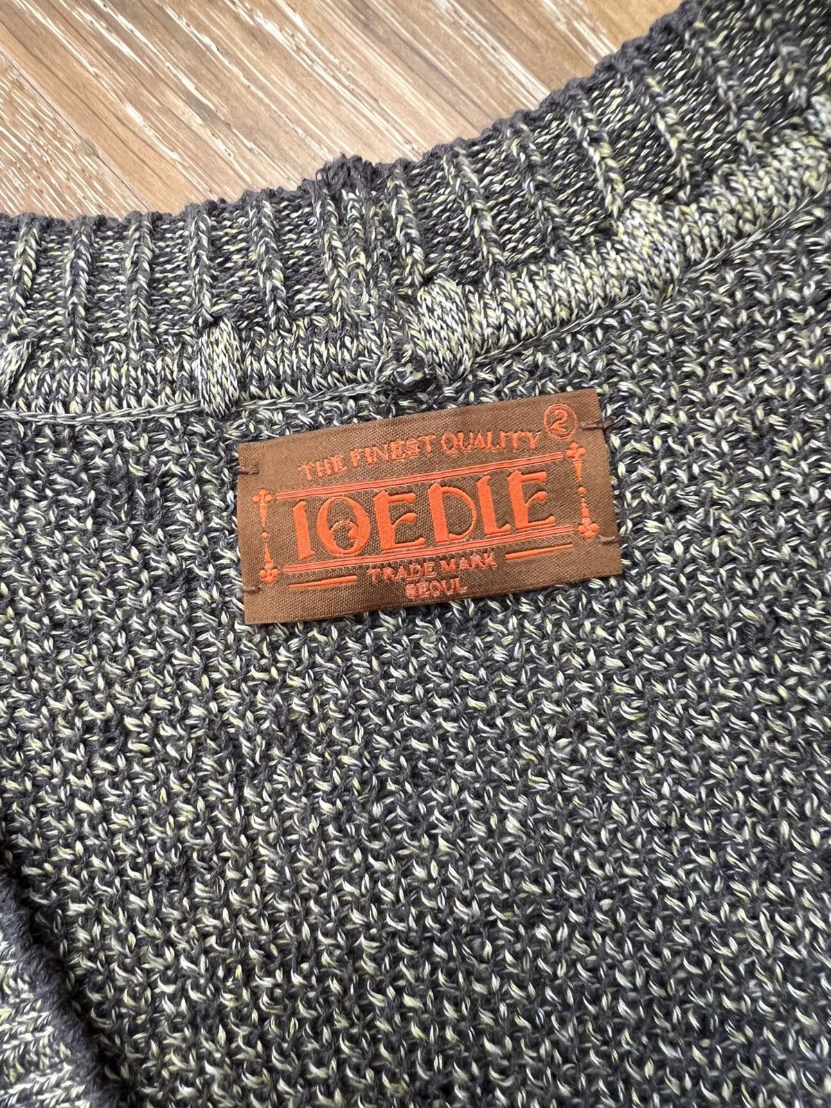 Vintage IOEDLE Mosaic City Knit Vest Cardigan Size US M / EU 48-50 / 2 - 2 Thumbnail