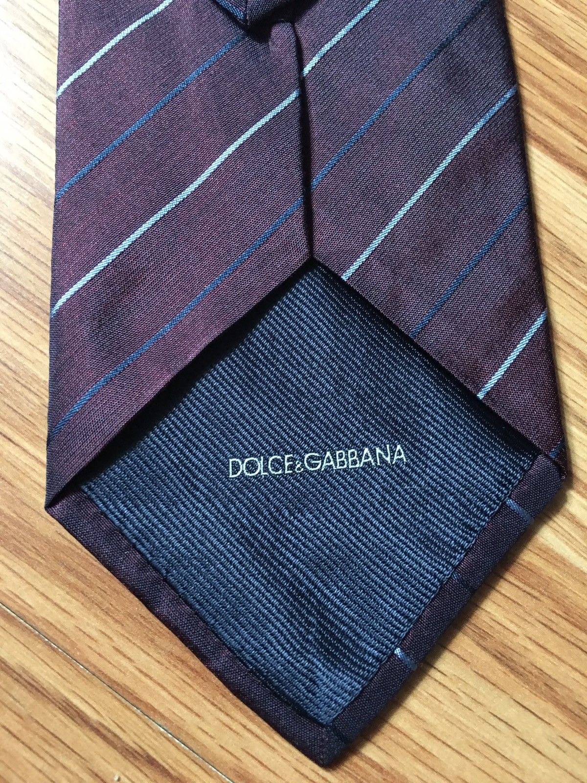 Dolce & Gabbana Dolce & Gabbana Chameleon Stripped Silk Mens Tie Size ONE SIZE - 3 Thumbnail