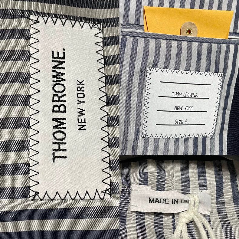 Thom Browne Thom Browne size3 Blue suit with double gold buttons Size 34S - 4 Thumbnail